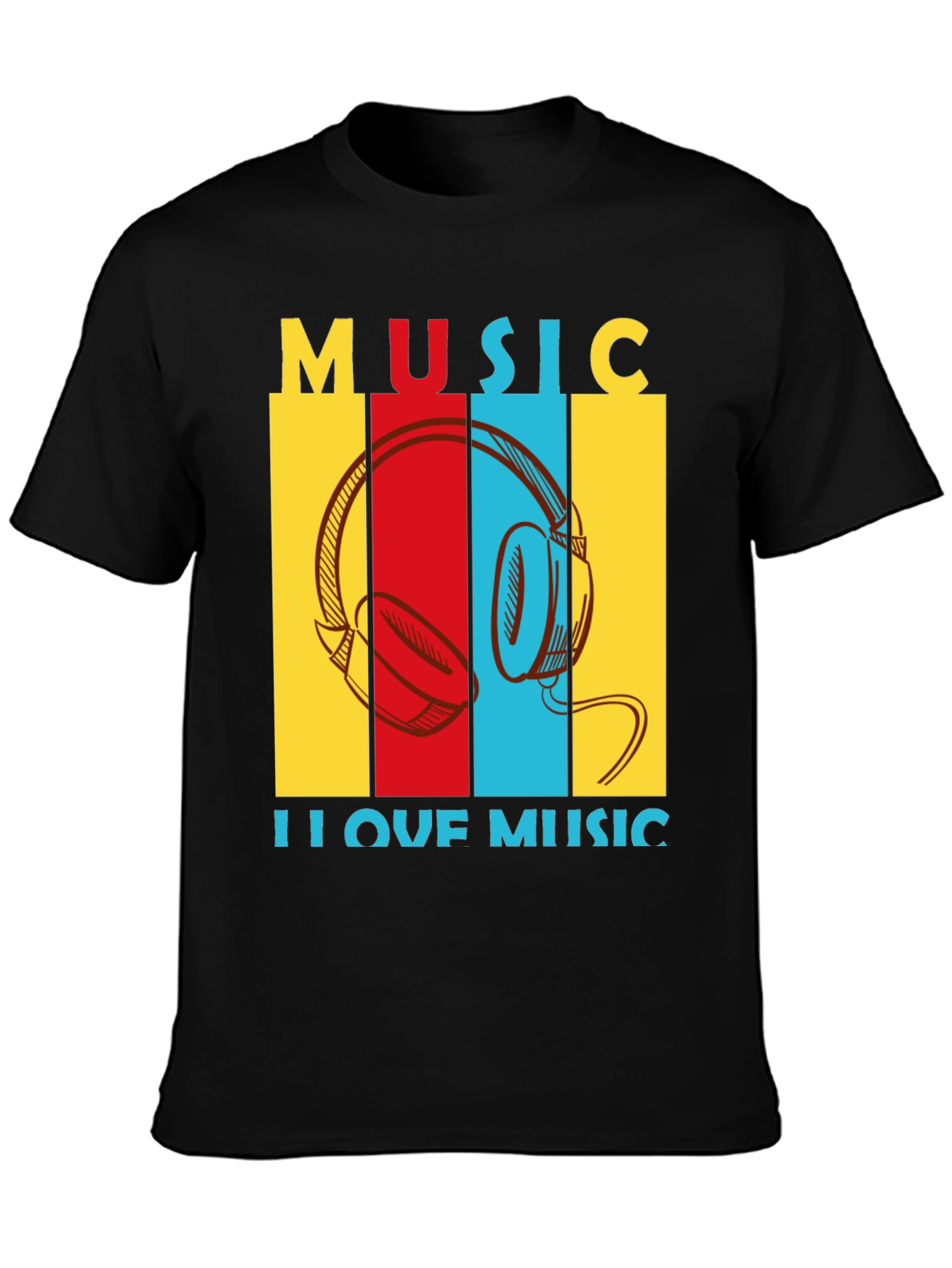 Black Music Lover Graphic Tee view 3