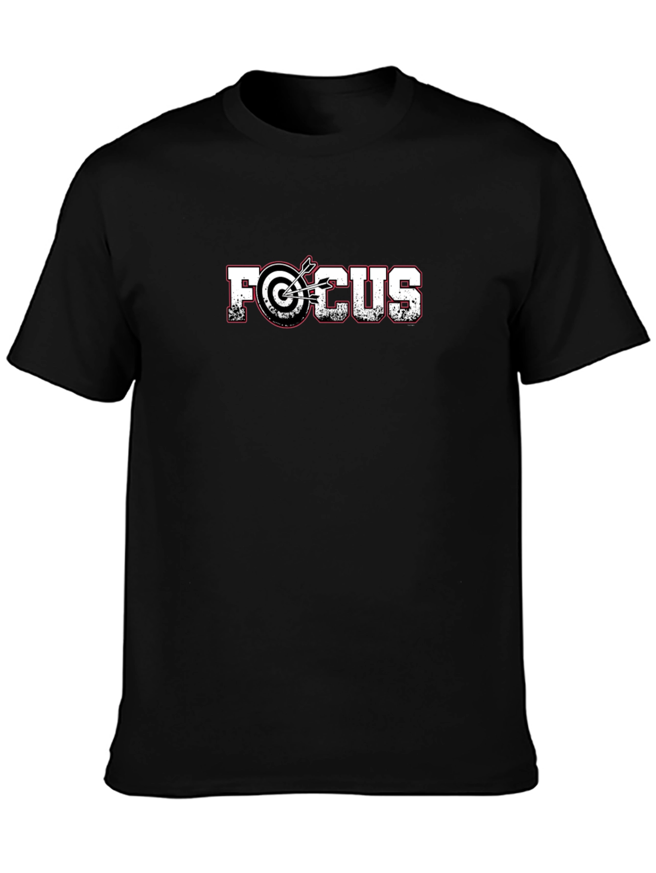 Black Focus Target Graphic T-Shirt - Casual Style view 3