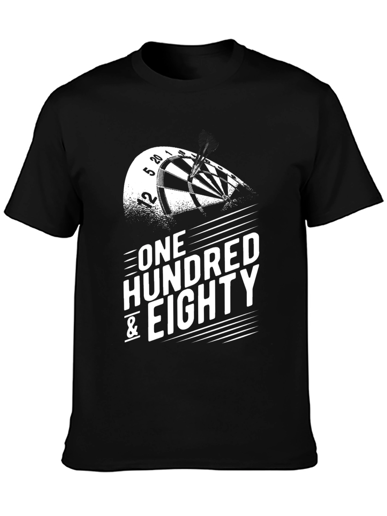 Black One Hundred & Eighty Dart T-Shirt view 3
