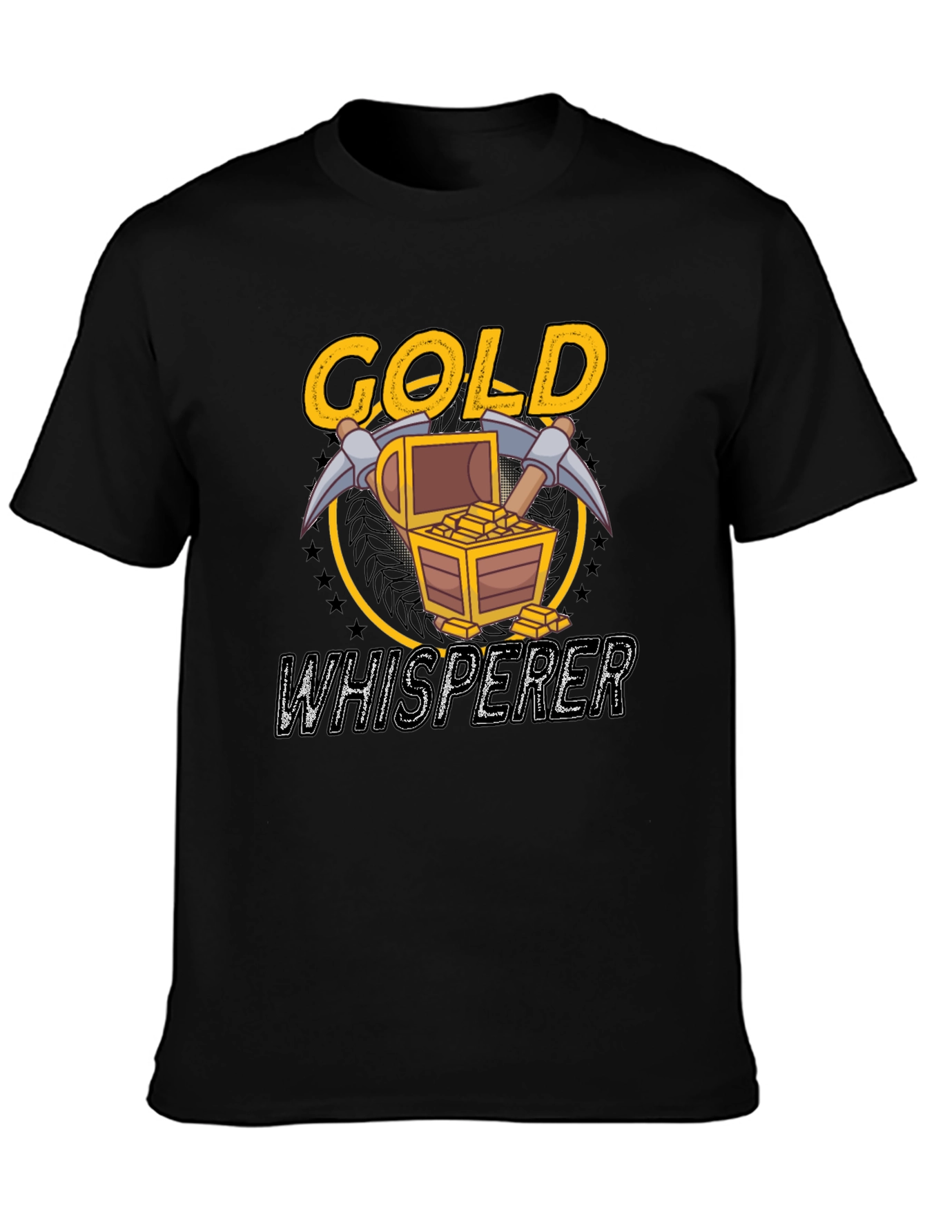 Black Gold Whisperer Graphic Tee - Mining T-Shirt view 3
