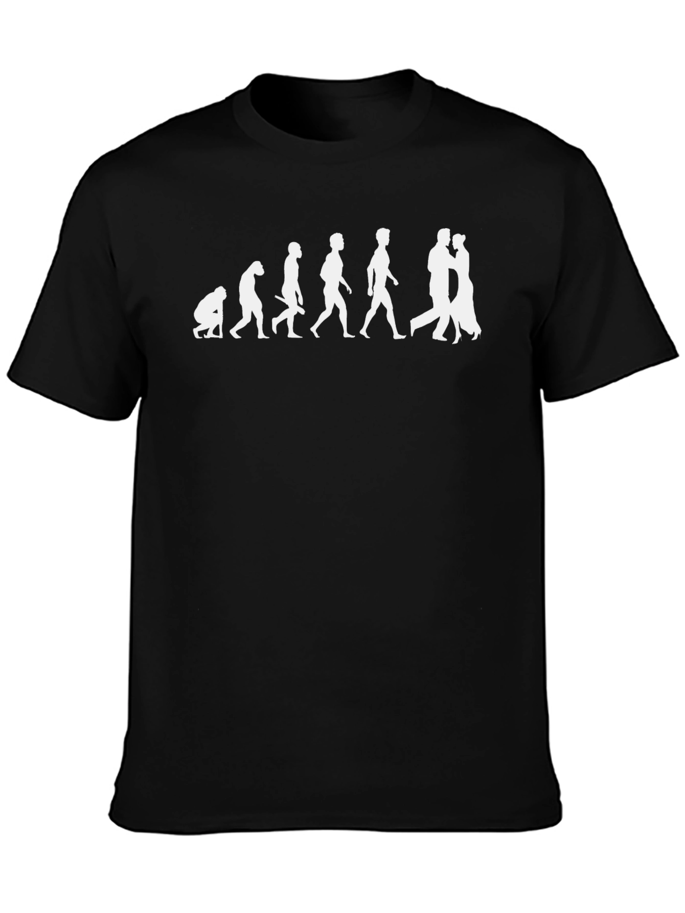 Black Evolution of Love T-Shirt view 3