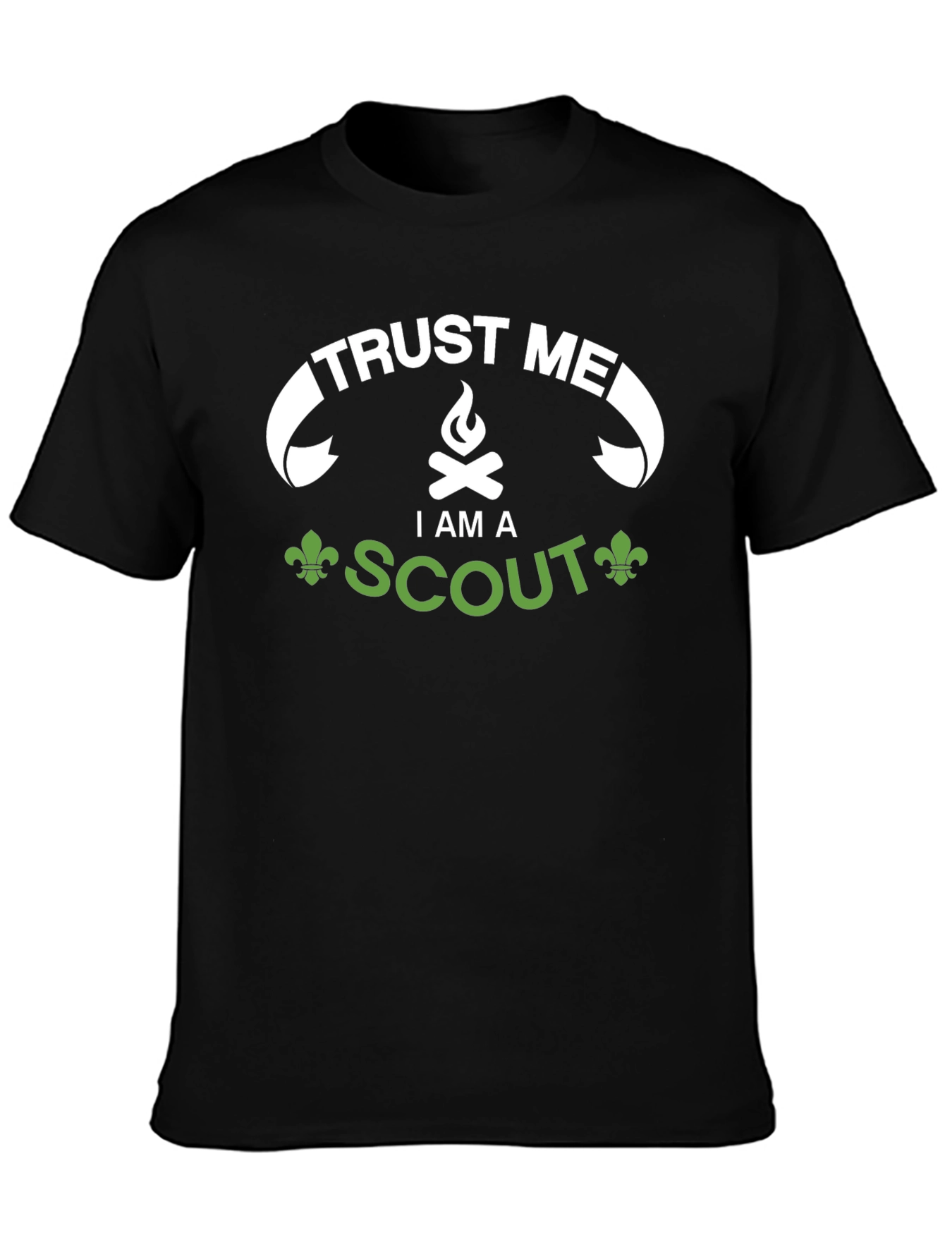 Black Trust Me I Am A Scout T-Shirt - Camping & Outdoors view 3