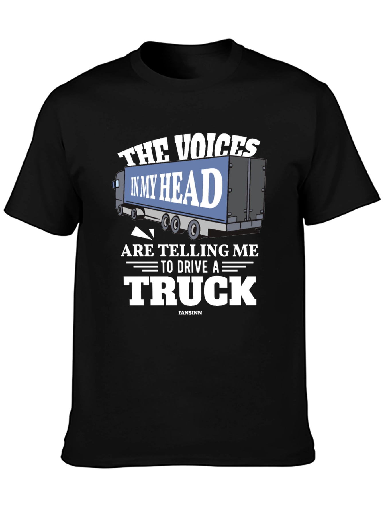 Black Voices in My Head Trucker T-Shirt view 3
