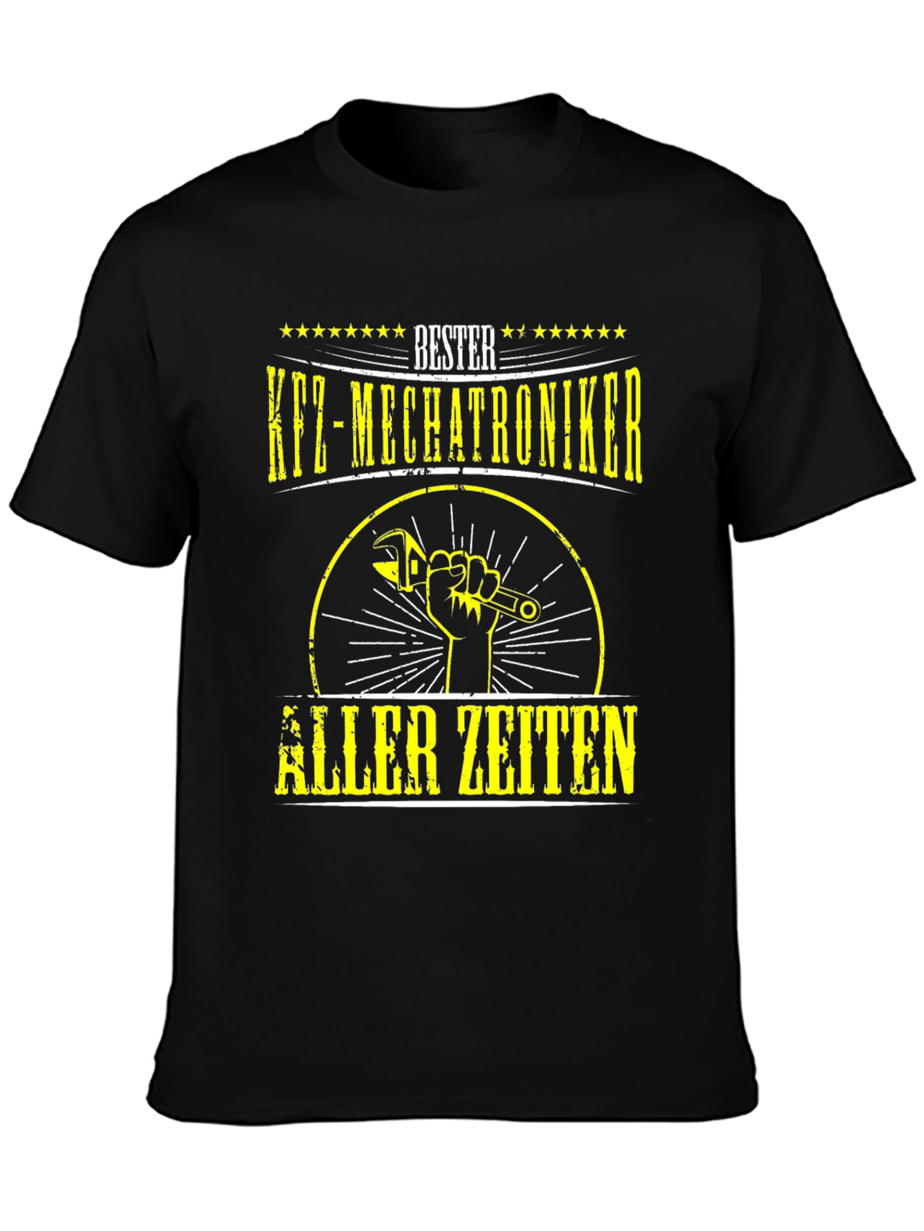 Black Bester KFZ-Mechatroniker T-Shirt - Mechanic Shirt view 3