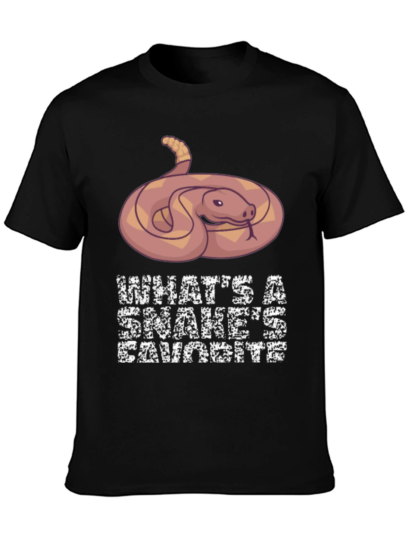 Black Snake Lover Tee - What's a Snake's Favorite? view 3