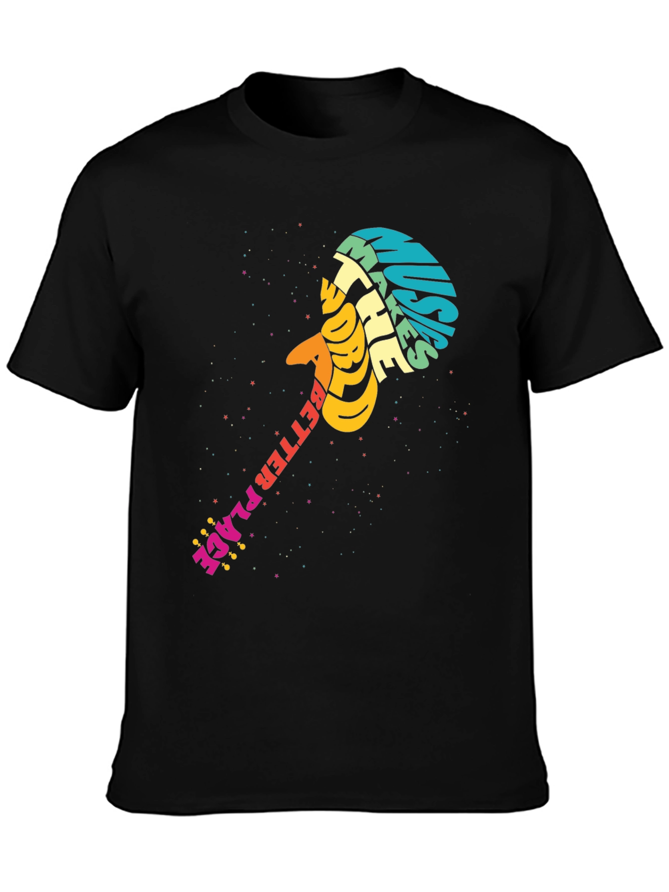 Black Music Makes The World T-Shirt view 3
