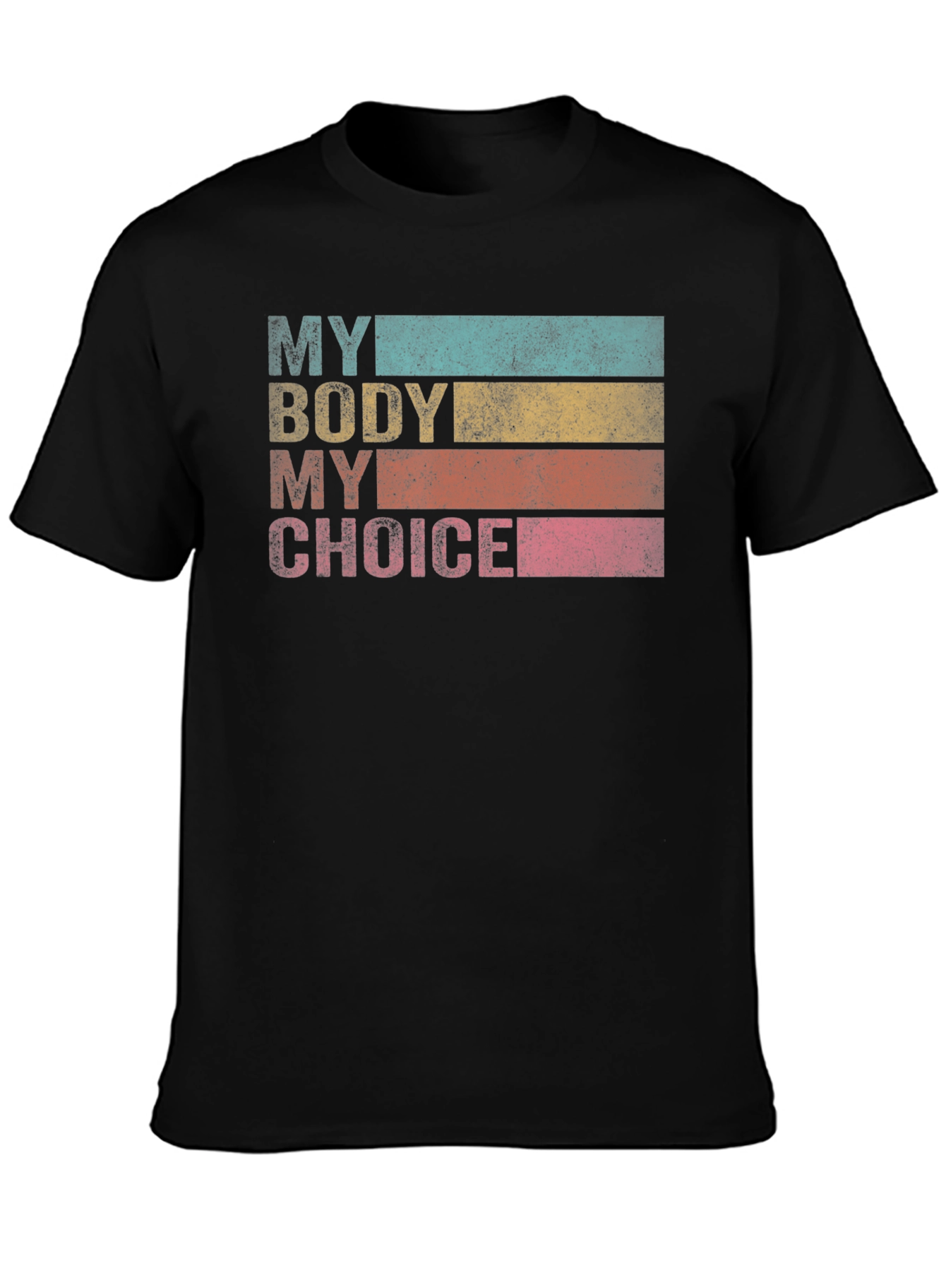 Black My Body My Choice Retro Tee - Black view 3