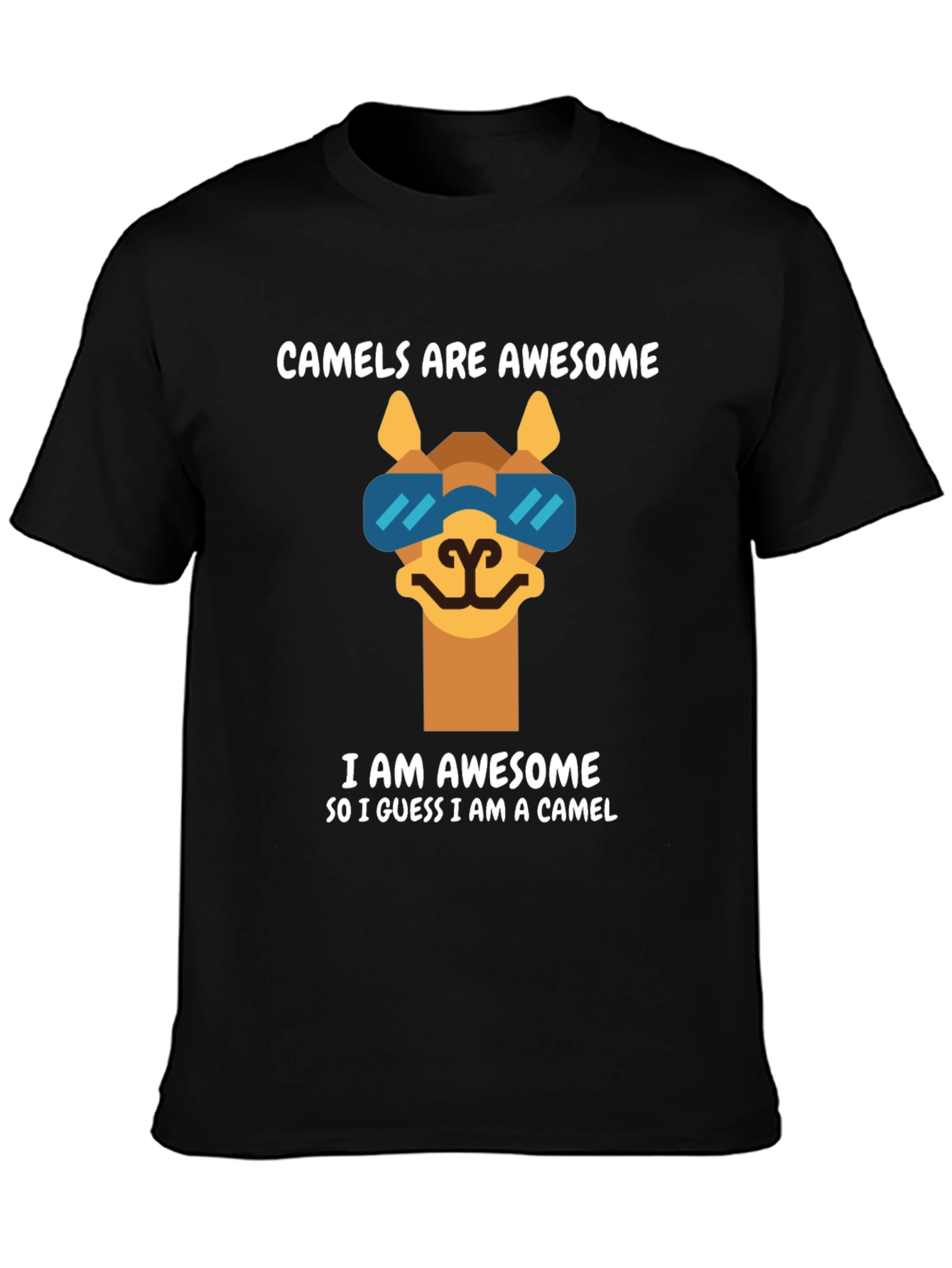 Black Camels Are Awesome T-Shirt view 3