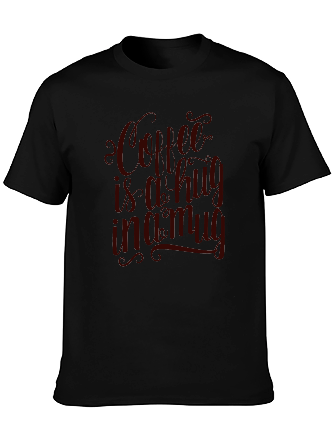 Black Coffee is a Hug in a Mug Graphic Tee view 3