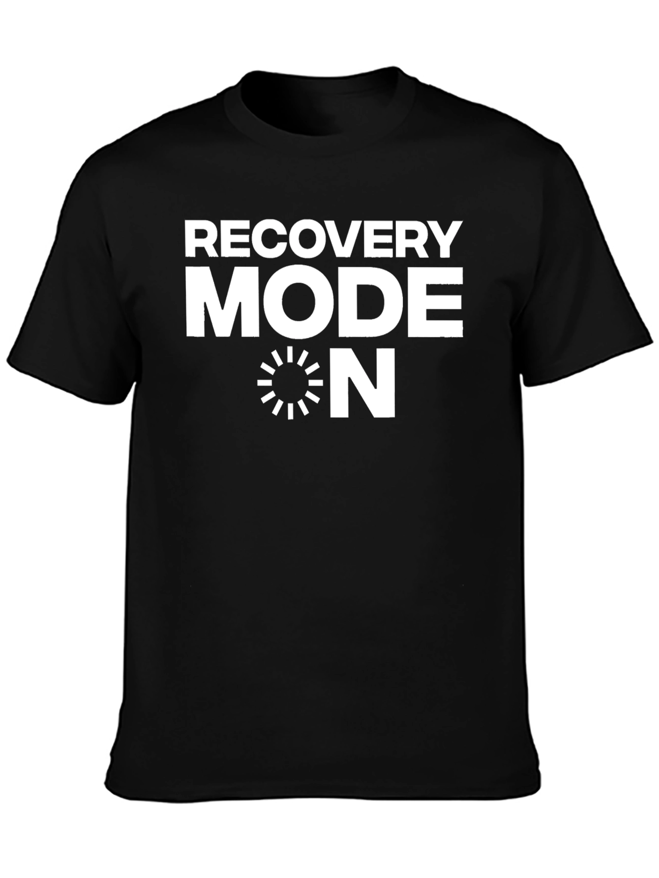 Black Recovery Mode ON T-Shirt - Stylish & Comfortable view 3
