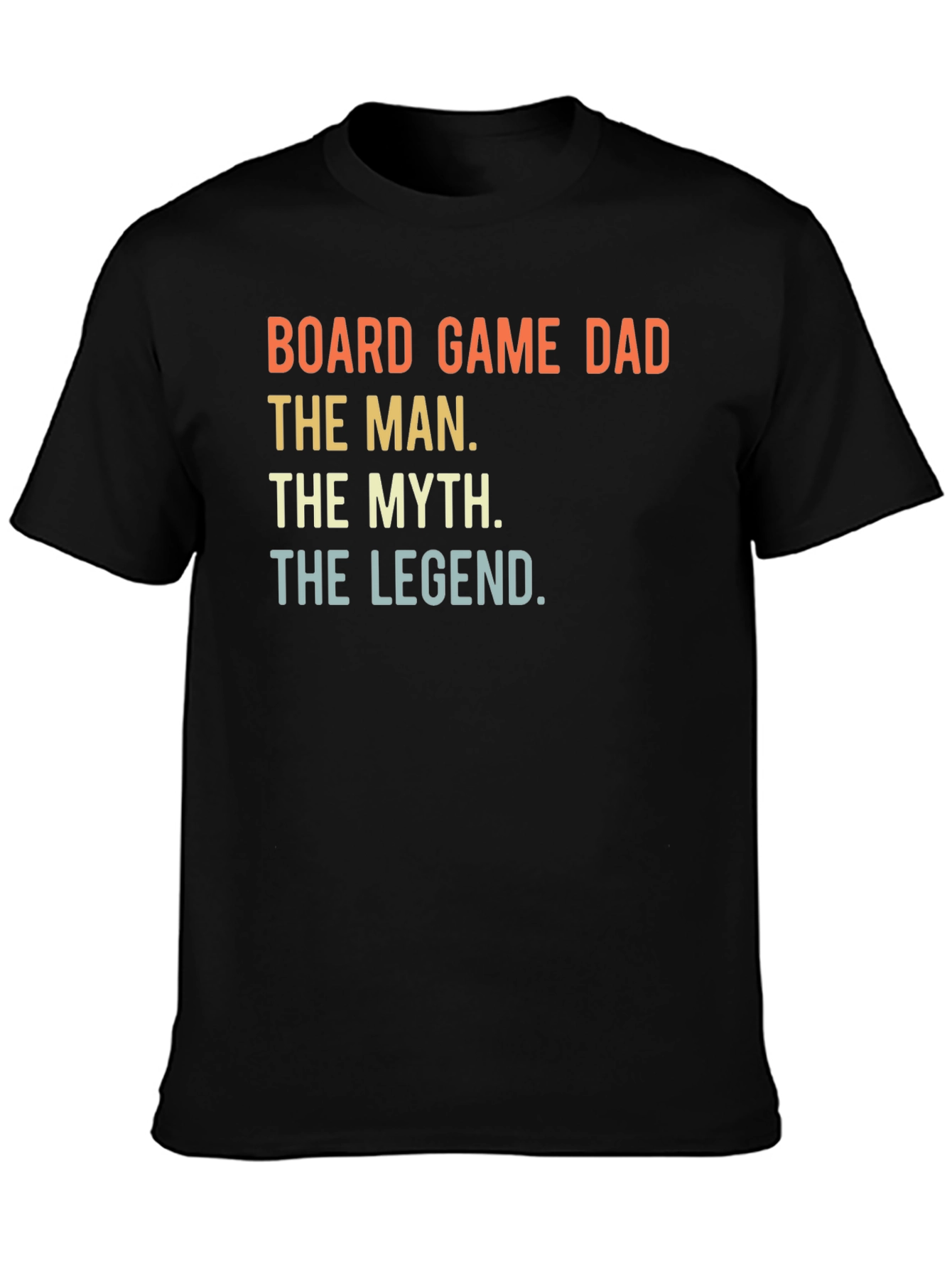 Black Board Game Dad T-Shirt - The Man, The Myth, The Legend view 3
