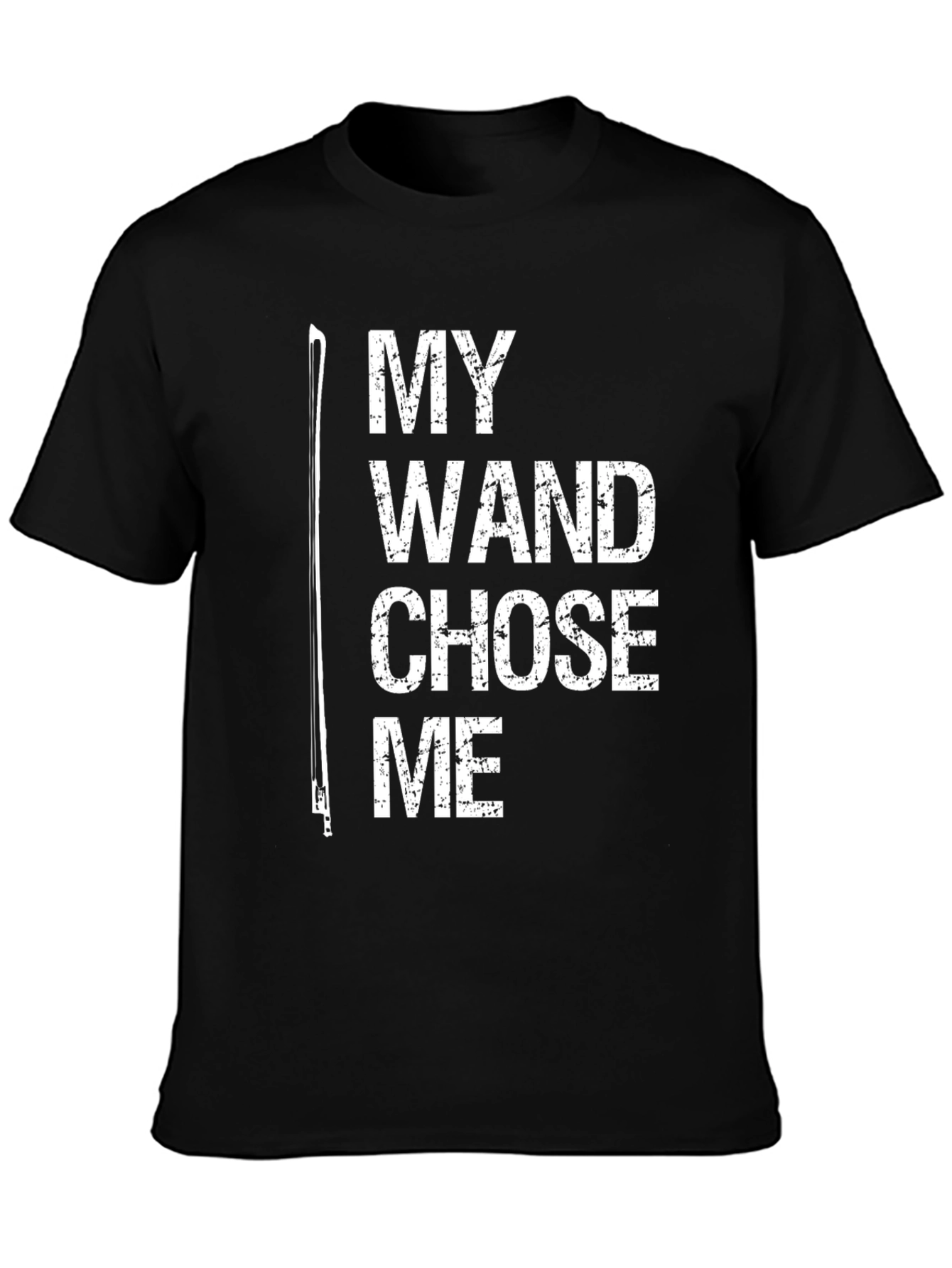 Black My Wand Chose Me T-Shirt - Musician Gift view 3