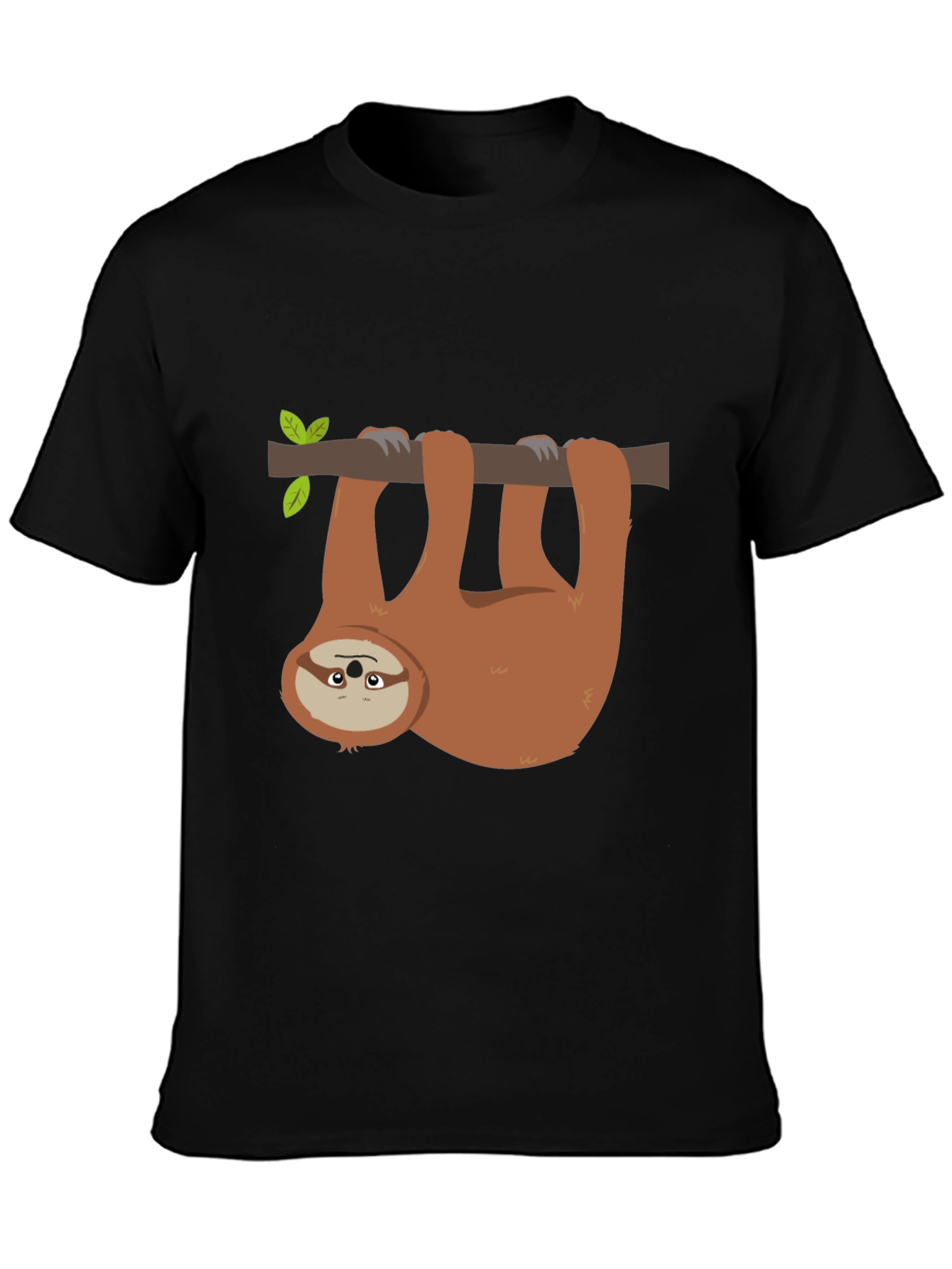 Black Sloth Graphic T-Shirt - Relaxed & Comfy view 3
