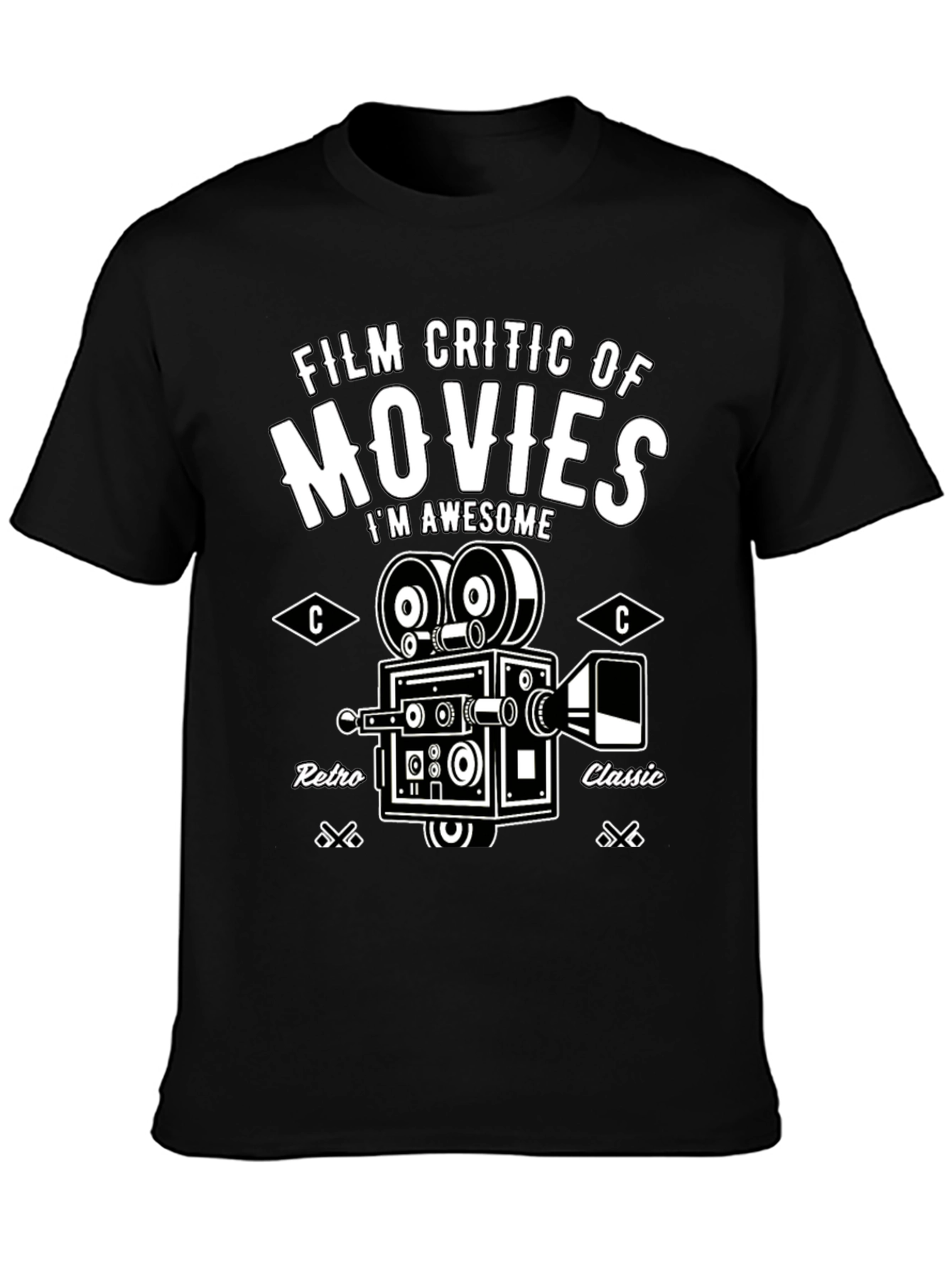 Film Critic Movie T-Shirt - Retro Classic Design - 3