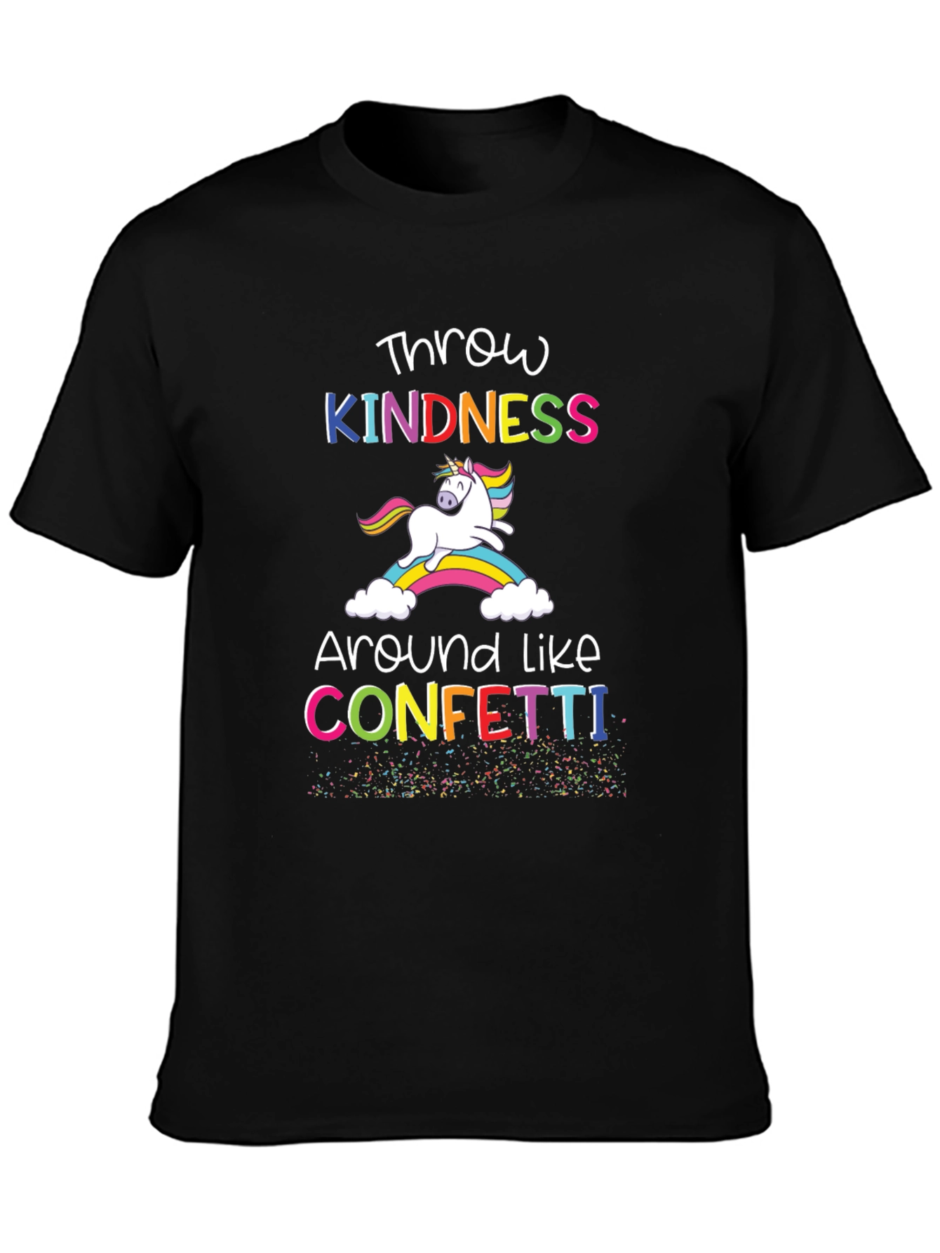 Black Kindness Unicorn T-Shirt - Spread Joy! view 3