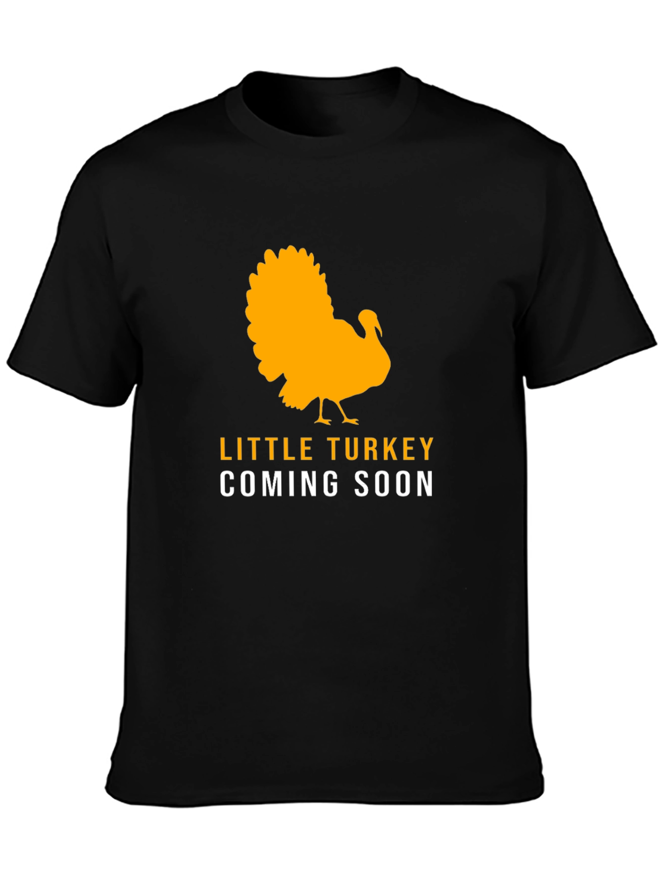 Black Little Turkey Coming Soon Black T-Shirt view 3