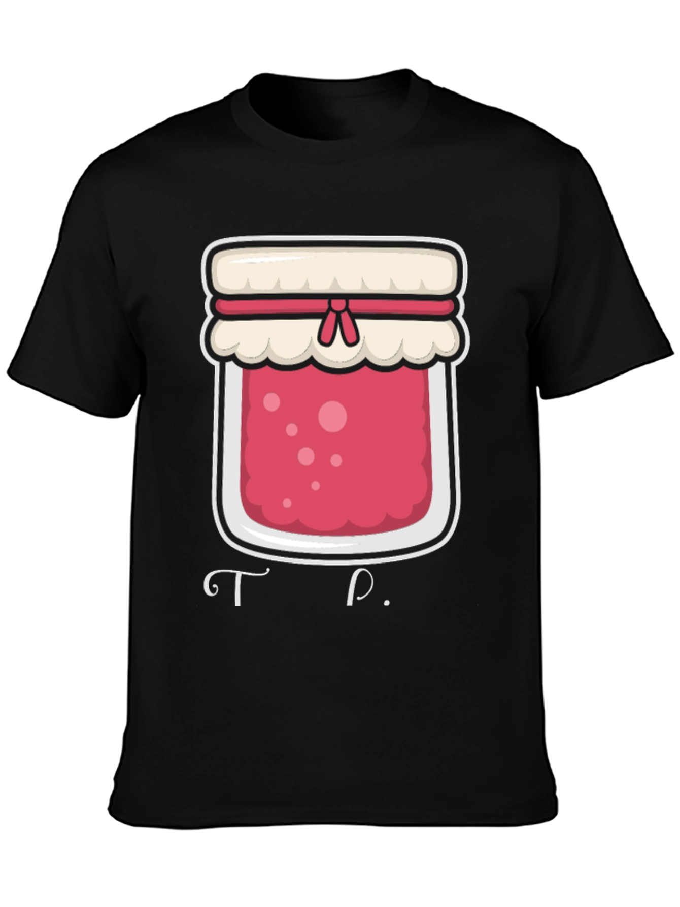 Black Jam Jar Graphic T-Shirt - Foodie Tee view 3