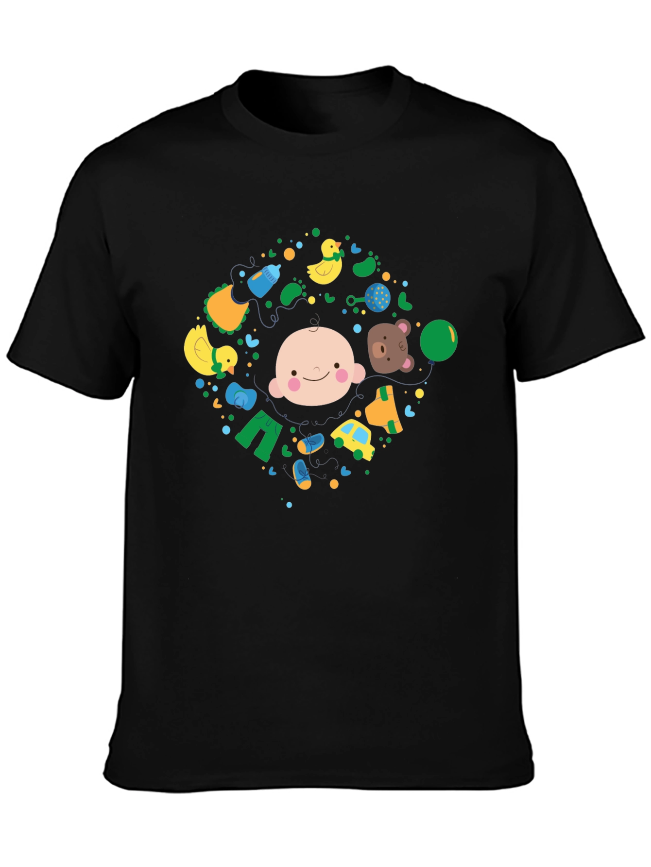 Baby Circle Graphic Tee - Black - 3