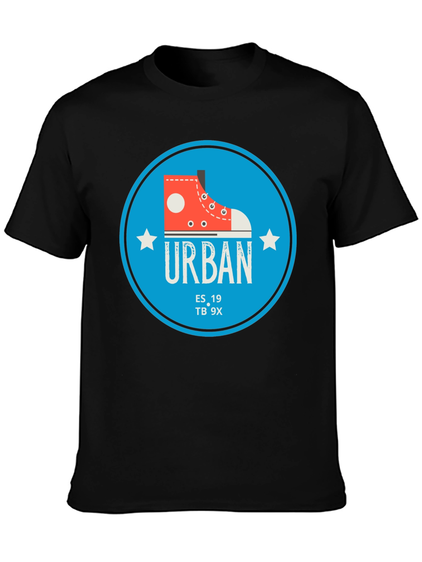 Black Urban Sneaker Graphic Tee view 3