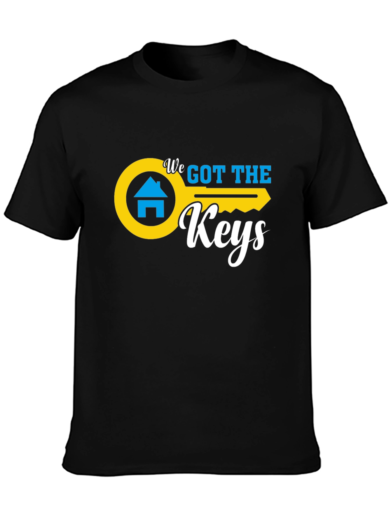 Black We Got The Keys Black Graphic Tee view 3