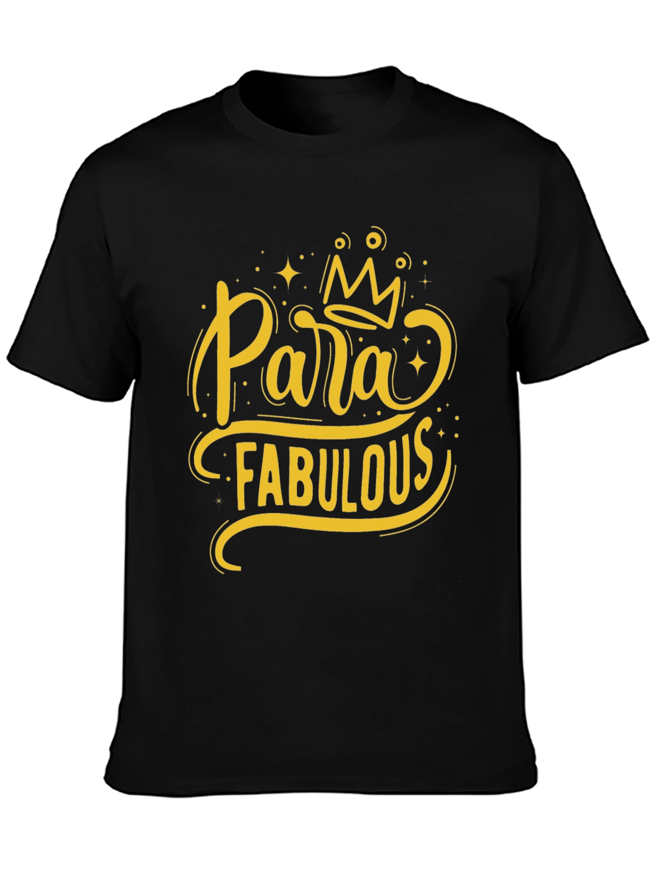 Black Para Fabulous Graphic T-Shirt view 3