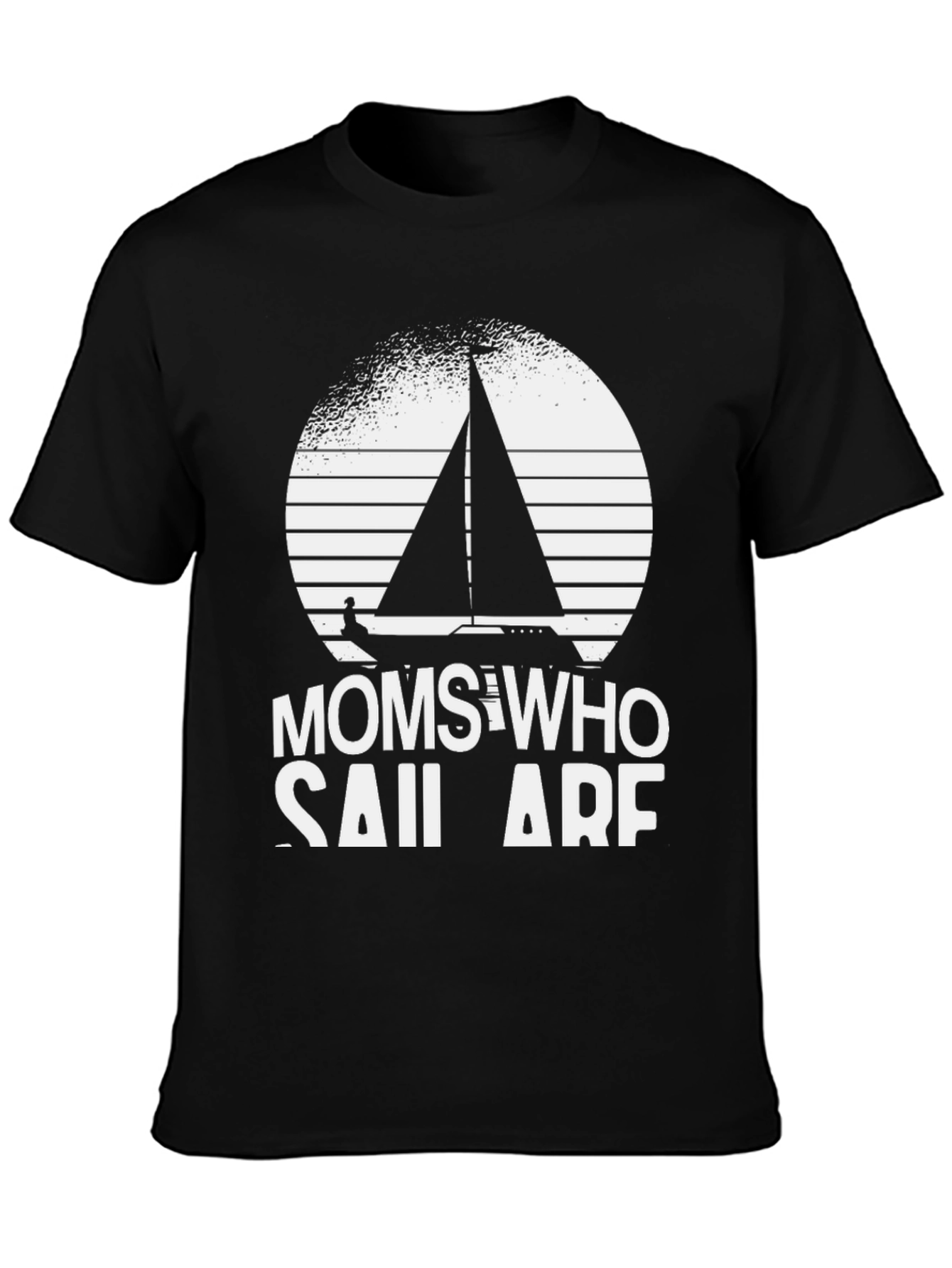 Black Moms Who Sail Are Awesome T-Shirt view 3