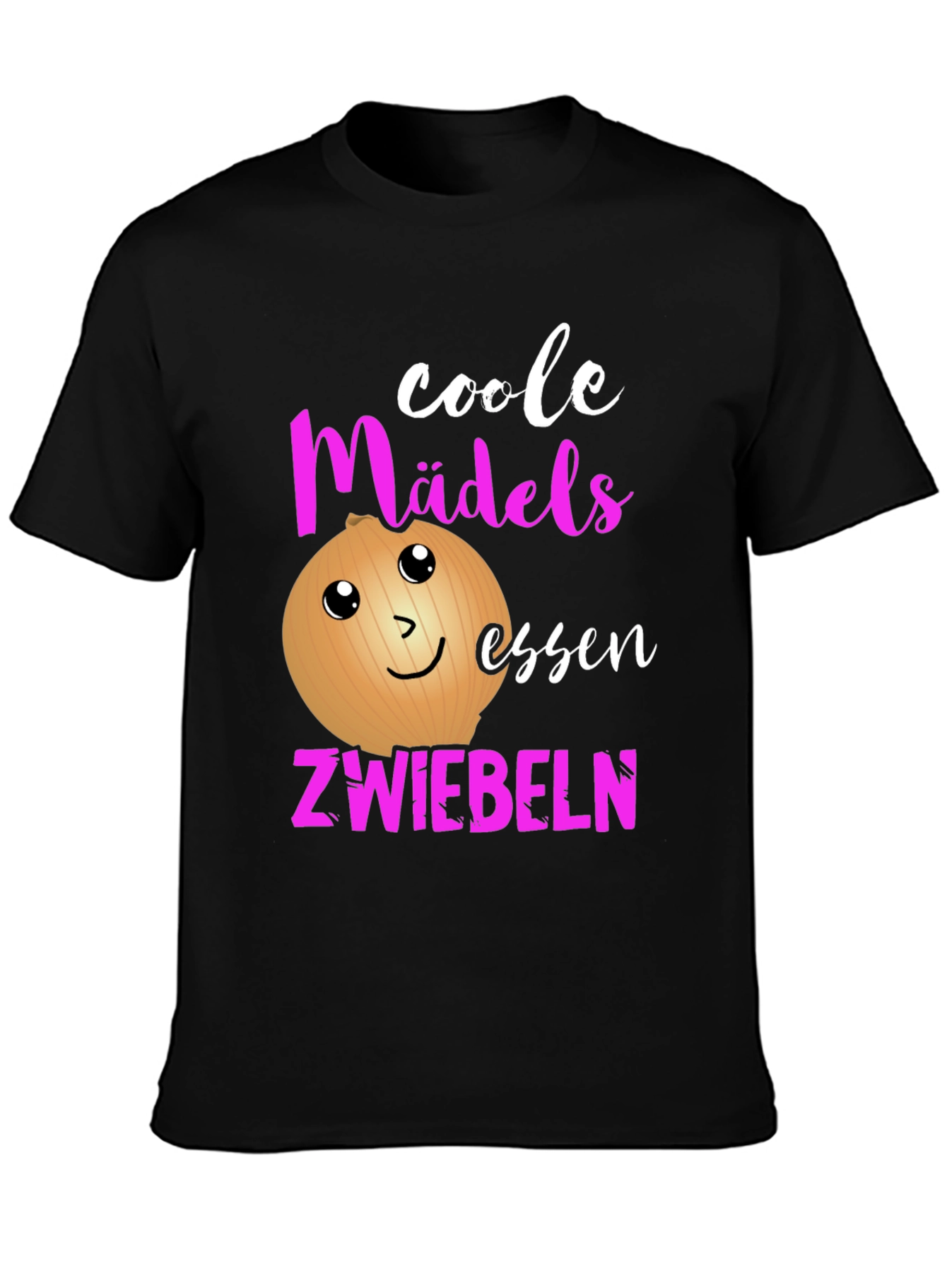 Black Funny German Onion T-Shirt for Cool Girls view 3