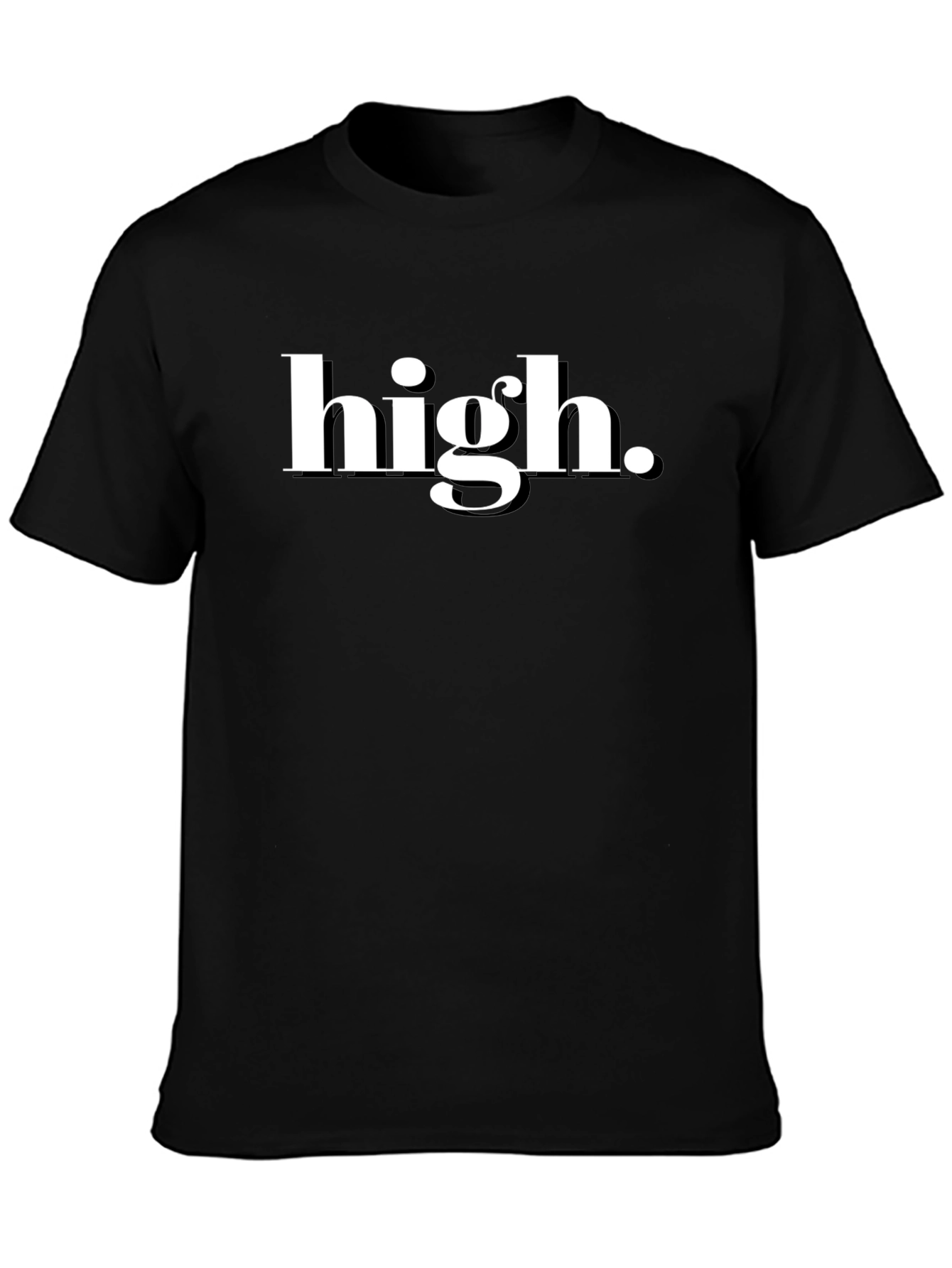 Black High. Black Graphic Tee - Statement T-Shirt view 3