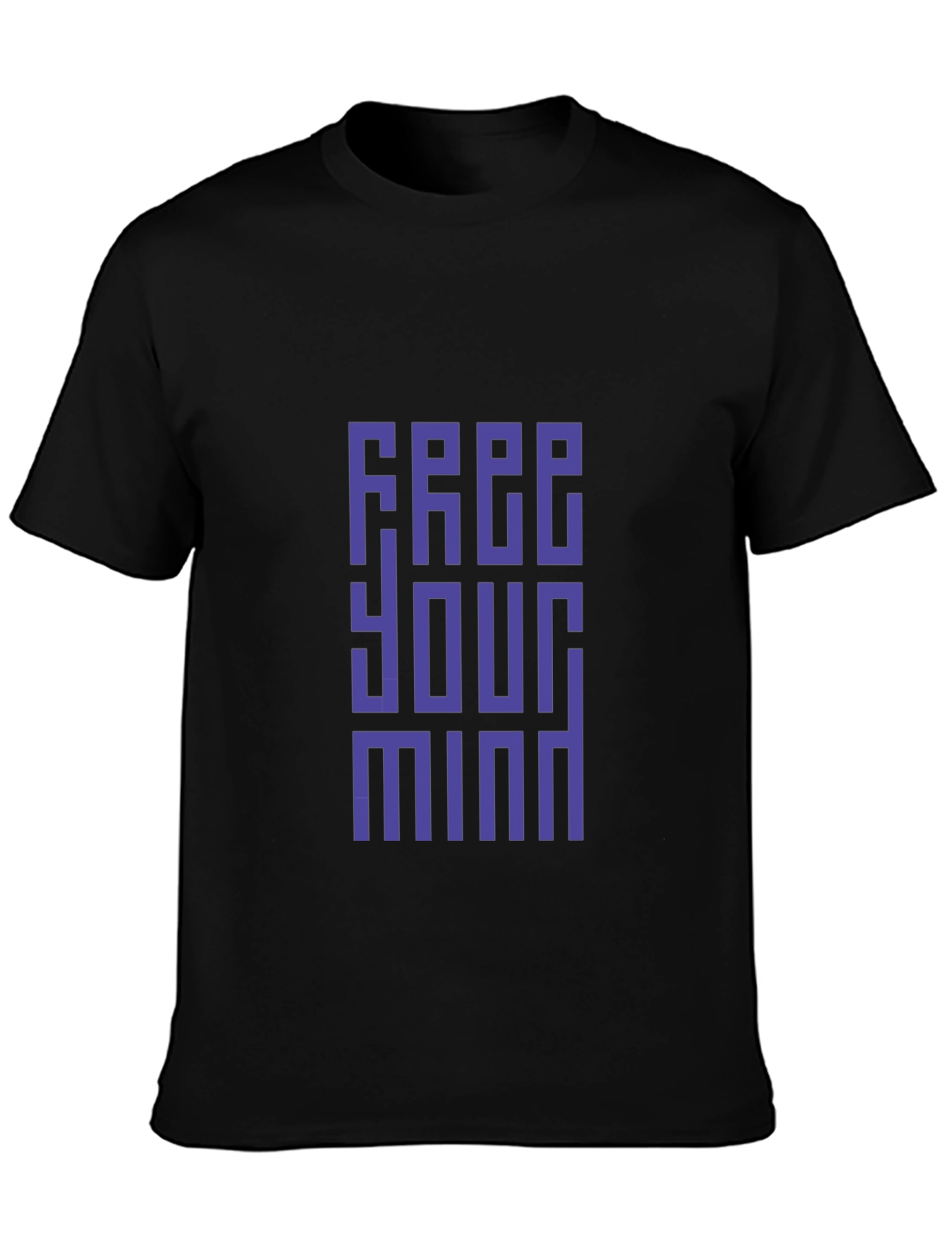 Black Free Your Mind Black Graphic Tee view 3