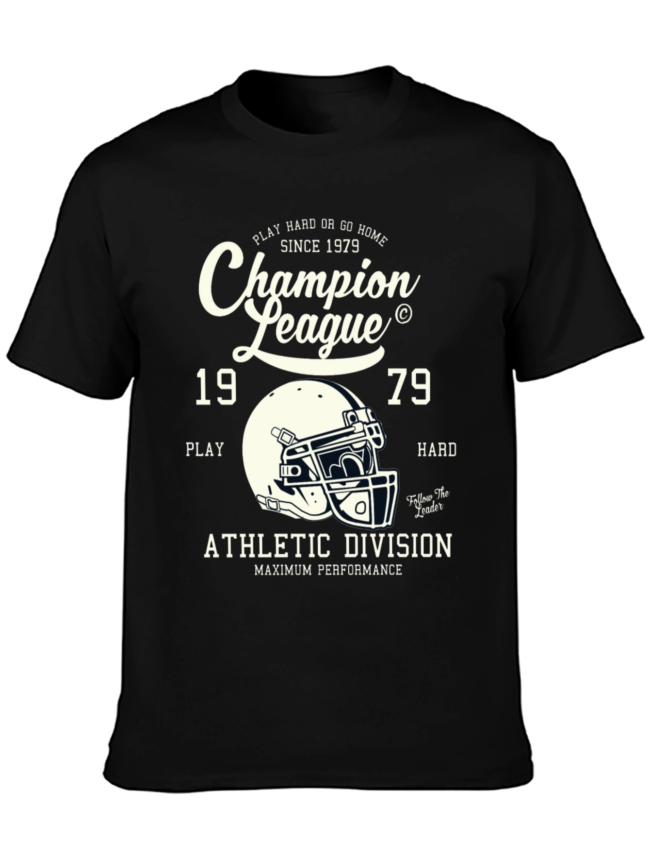 Black Champion League '79 Football T-Shirt view 3
