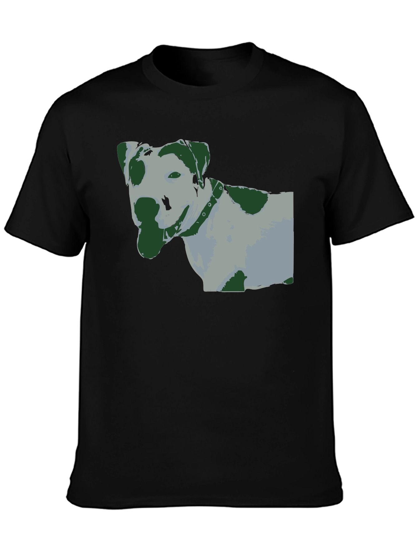 Black Dog Graphic T-Shirt - Cool Dog Lover Tee view 3