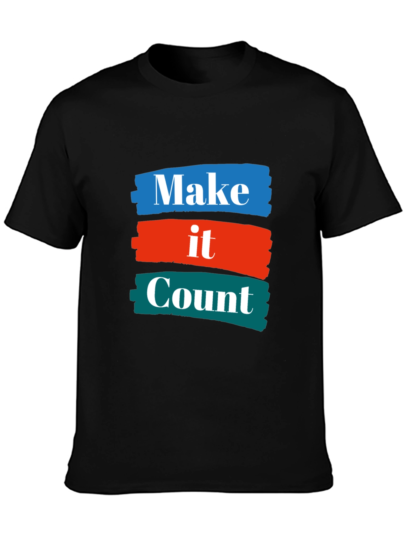 Black Make it Count Graphic T-Shirt view 3