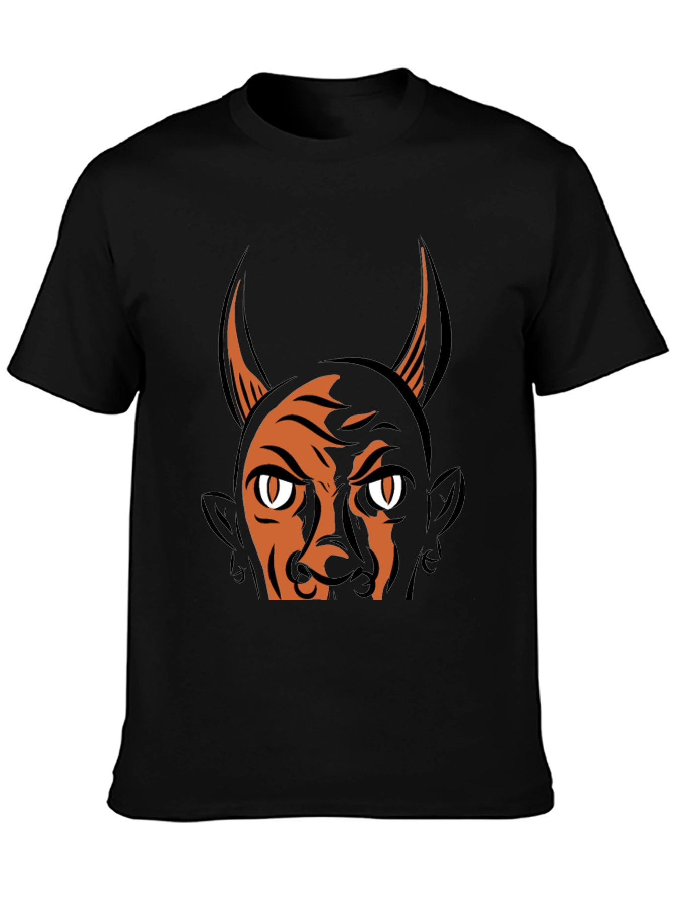 Black Devil Graphic Print T-Shirt - Halloween Ready view 3