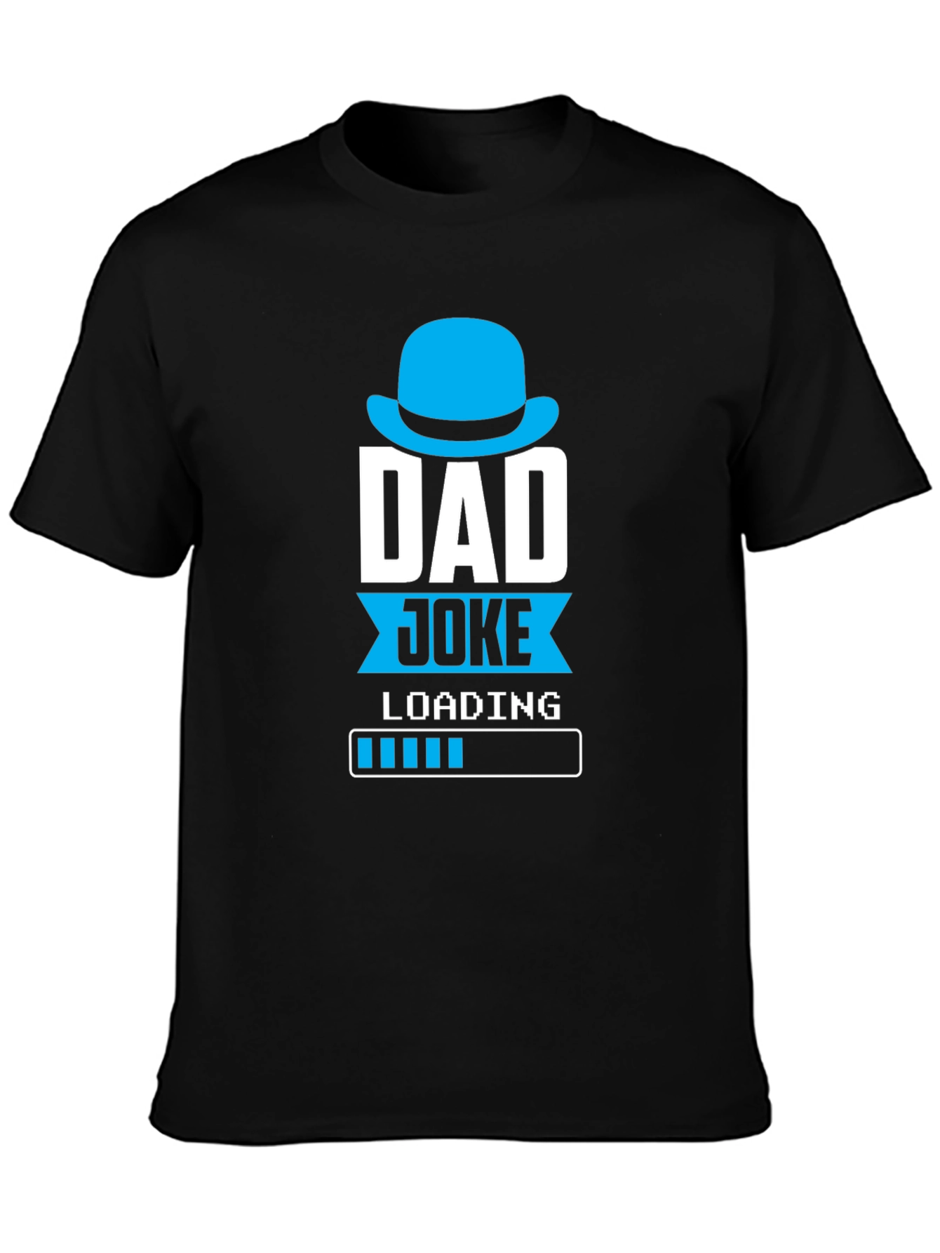 Black Dad Joke Loading T-Shirt Funny Fathers Day Gift view 3
