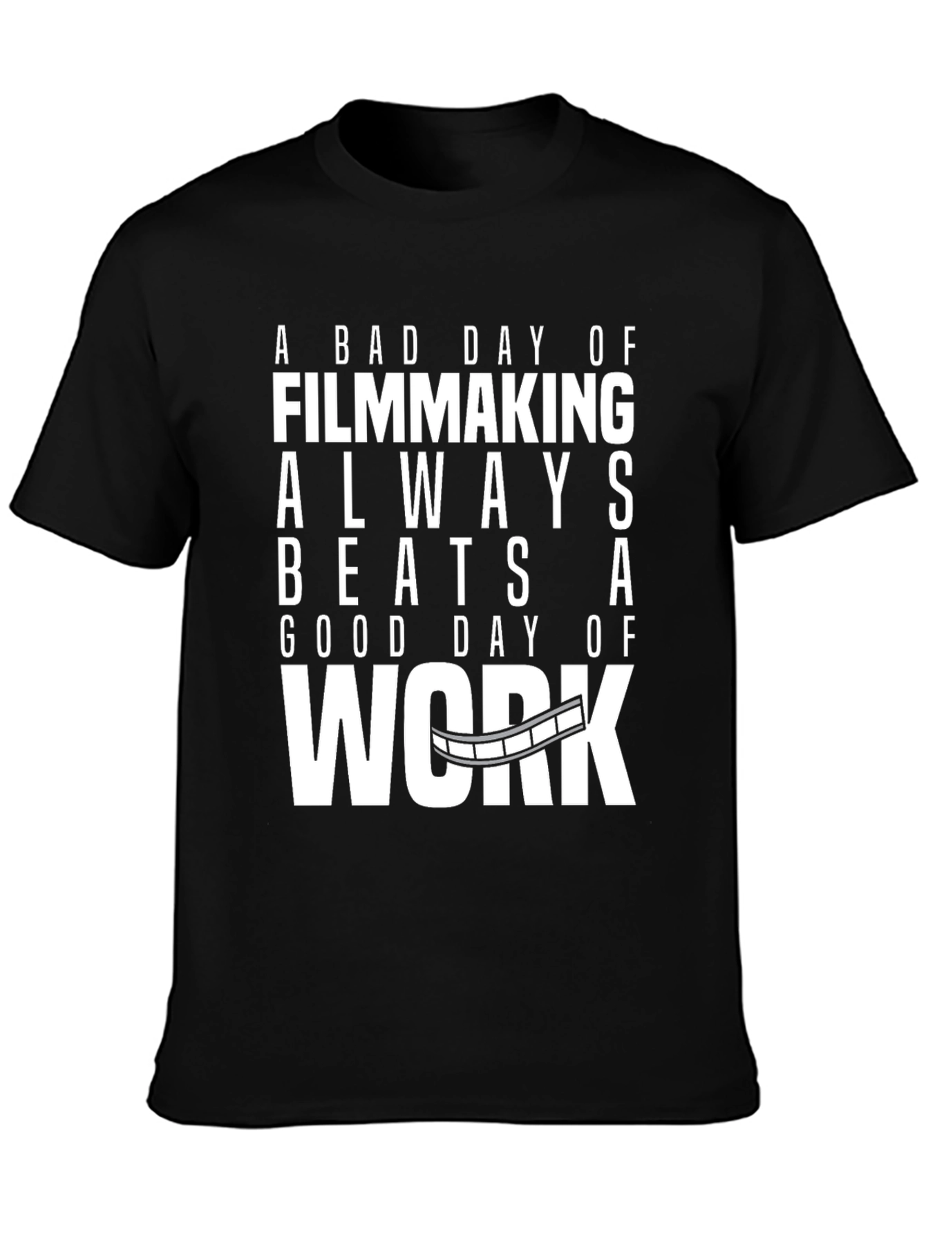 Black Filmmaking Beats Work T-Shirt - Movie Lover Gift view 3