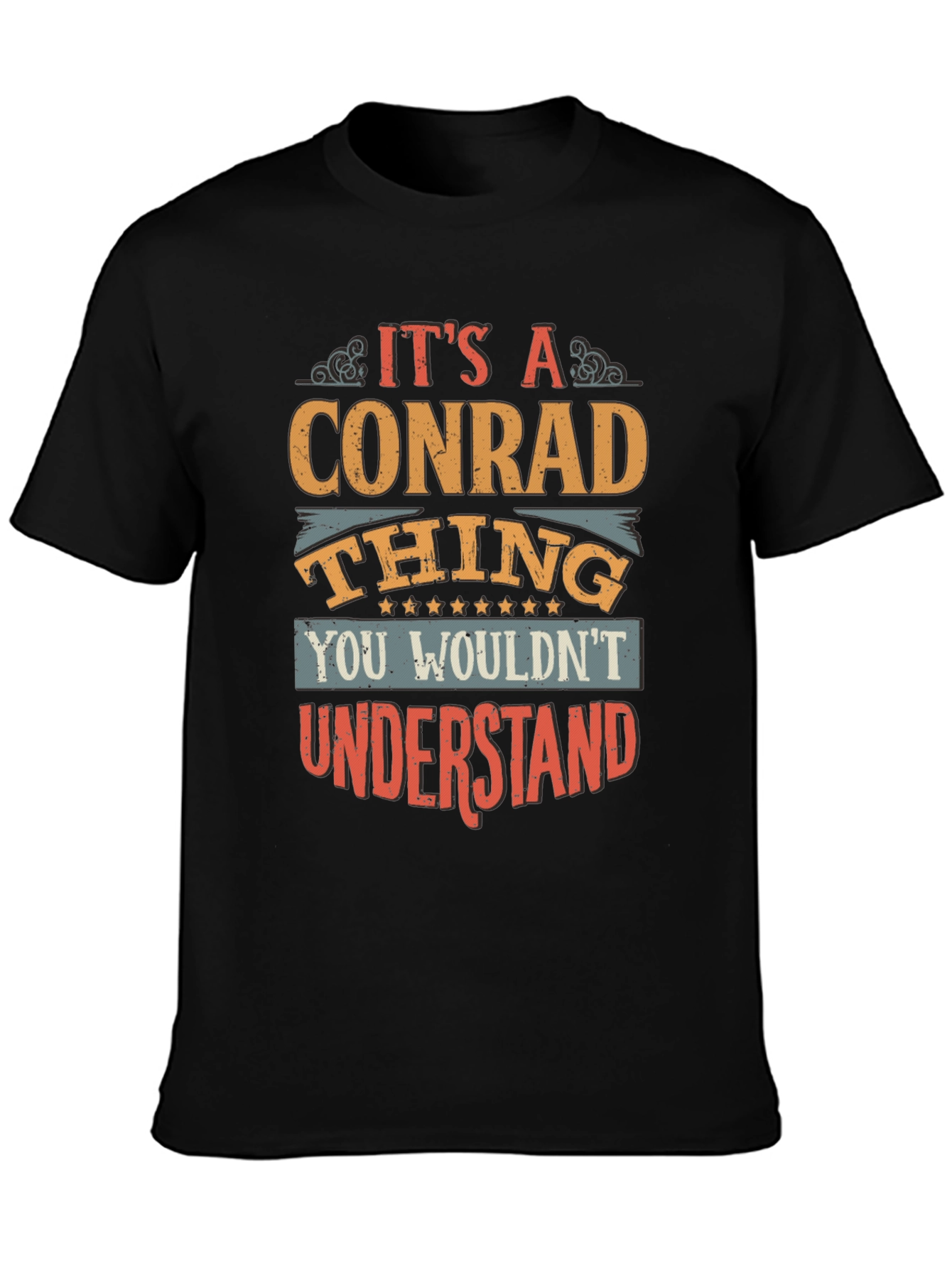 Black It's a Conrad Thing T-Shirt view 3