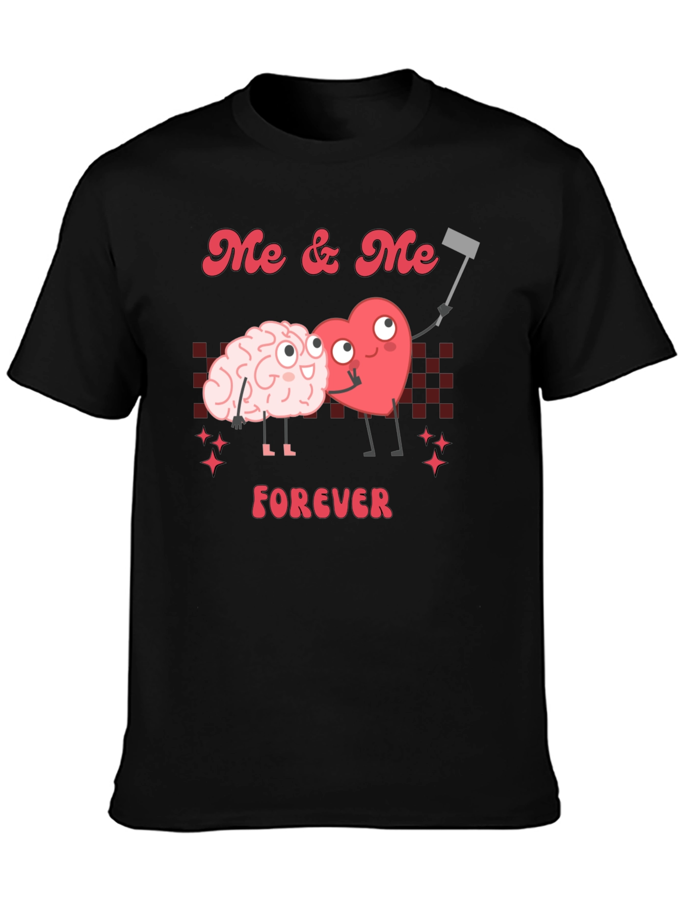 Black Me & Me Forever Graphic T-Shirt - Brain & Heart Love Tee view 3