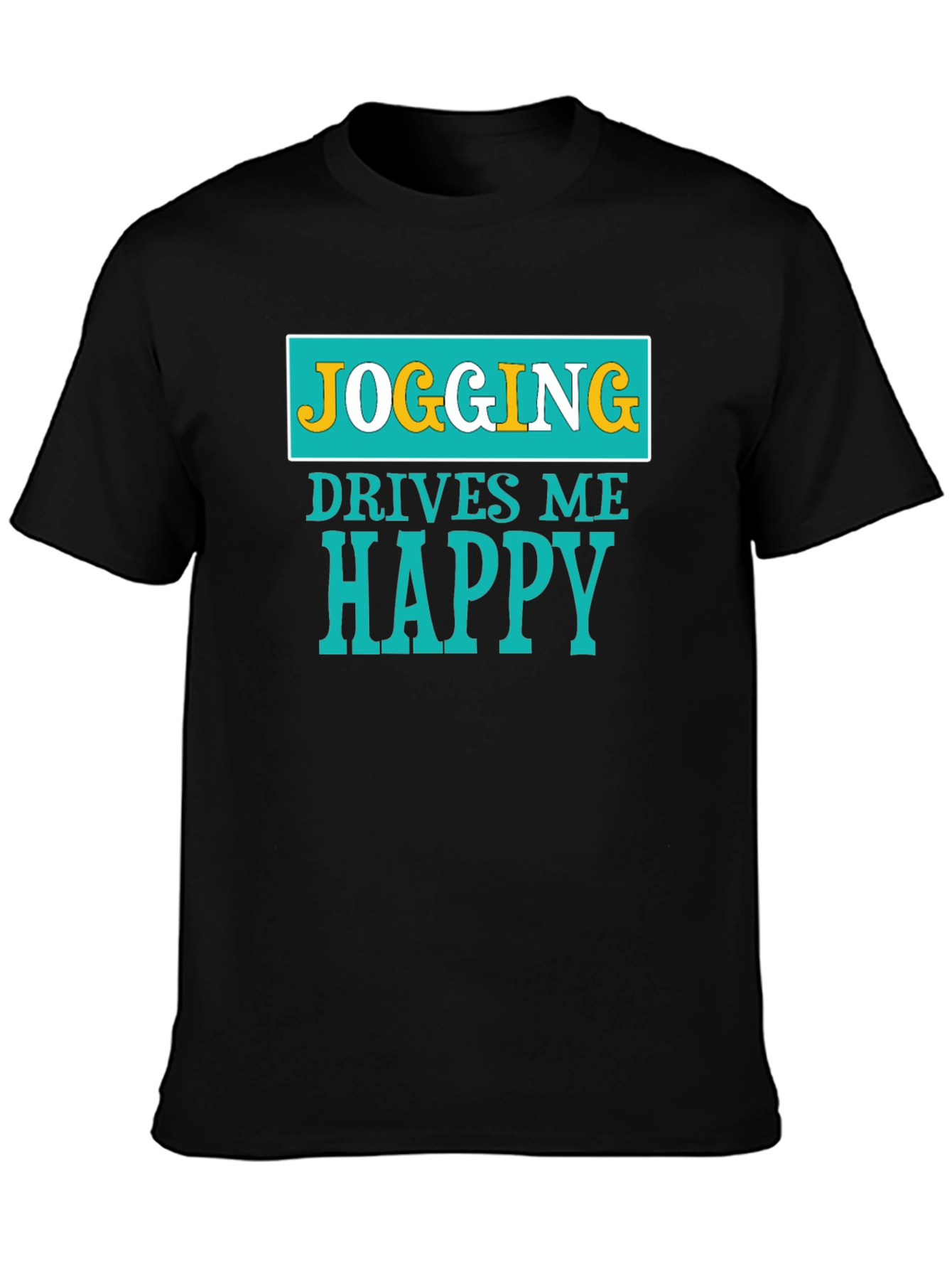 Jogging Drives Me Happy Graphic T-Shirt - 3