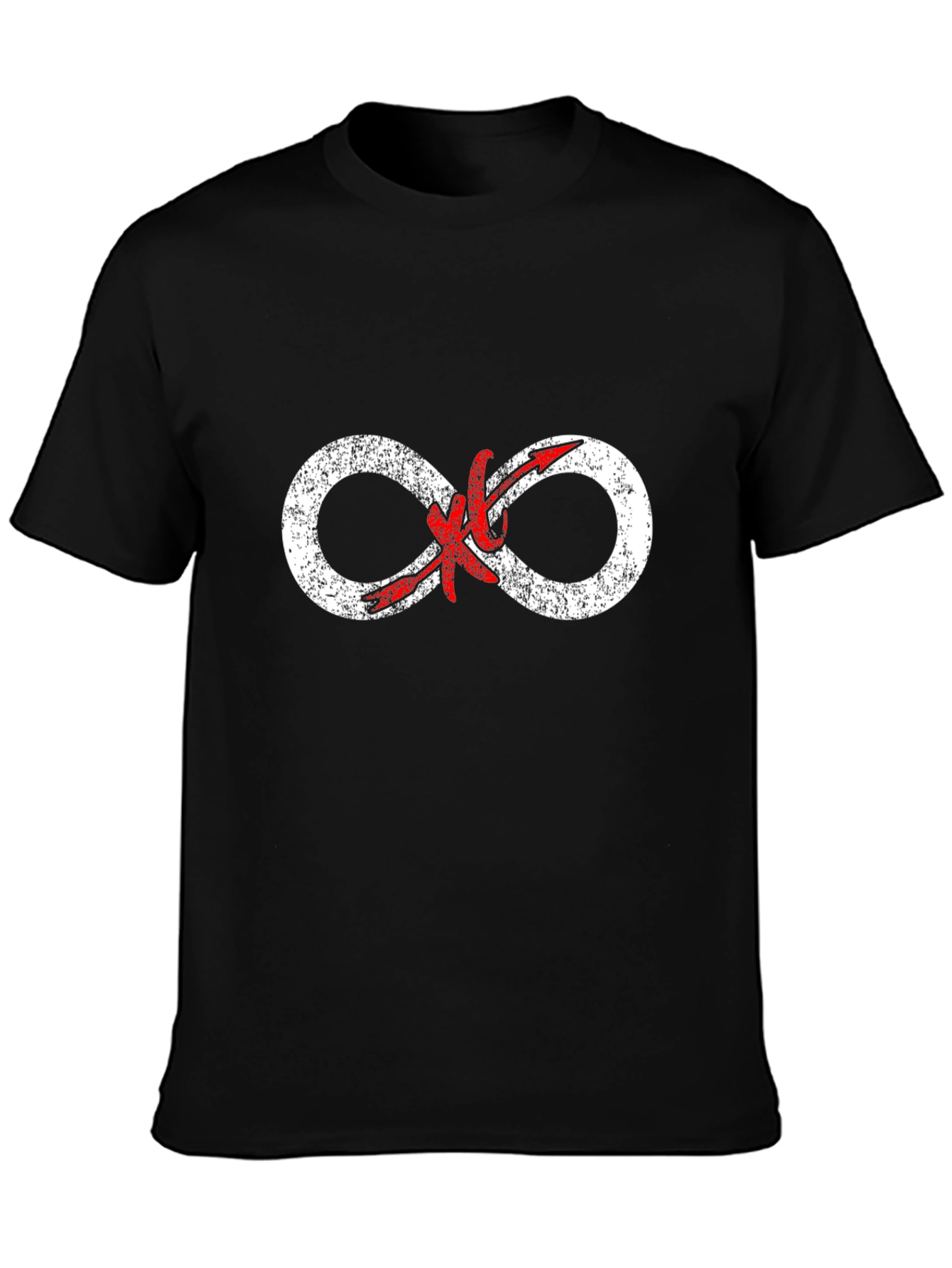 Black Infinity Symbol Graphic Tee view 3