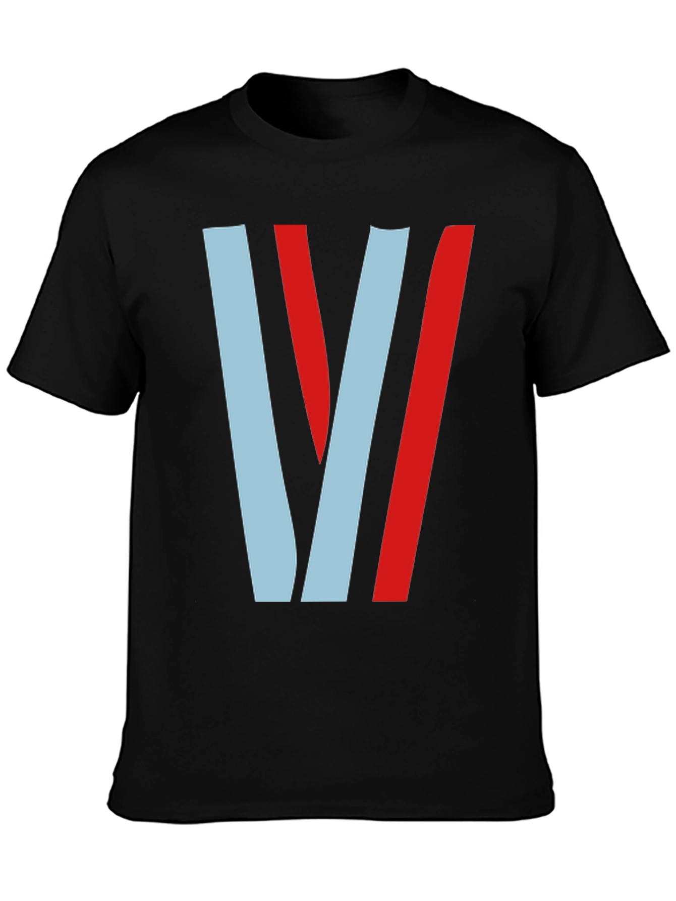 Black Retro Racing Stripe T-Shirt - Stylish Motorsport Tee view 3