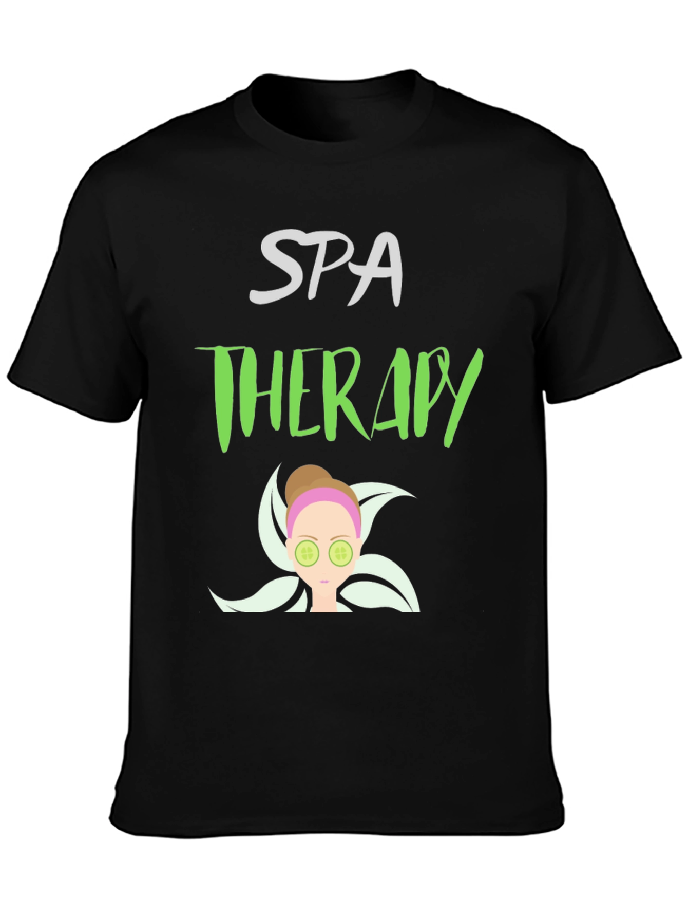Black Spa Therapy T-Shirt view 3