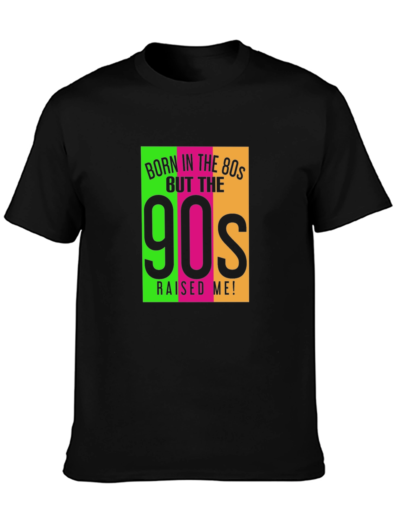 Black Born in the 80s 90s Raised Me Graphic Tee view 3