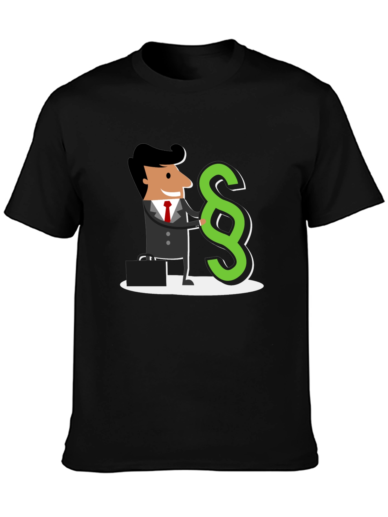 Black Lawyer Paragraph Symbol Graphic T-Shirt view 3