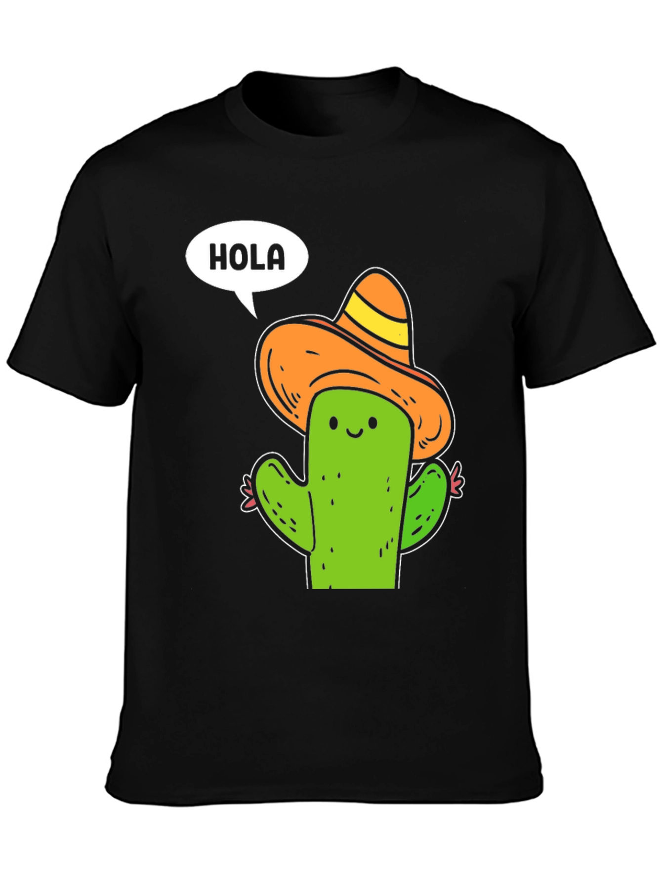 Black Hola Cactus T-Shirt view 3
