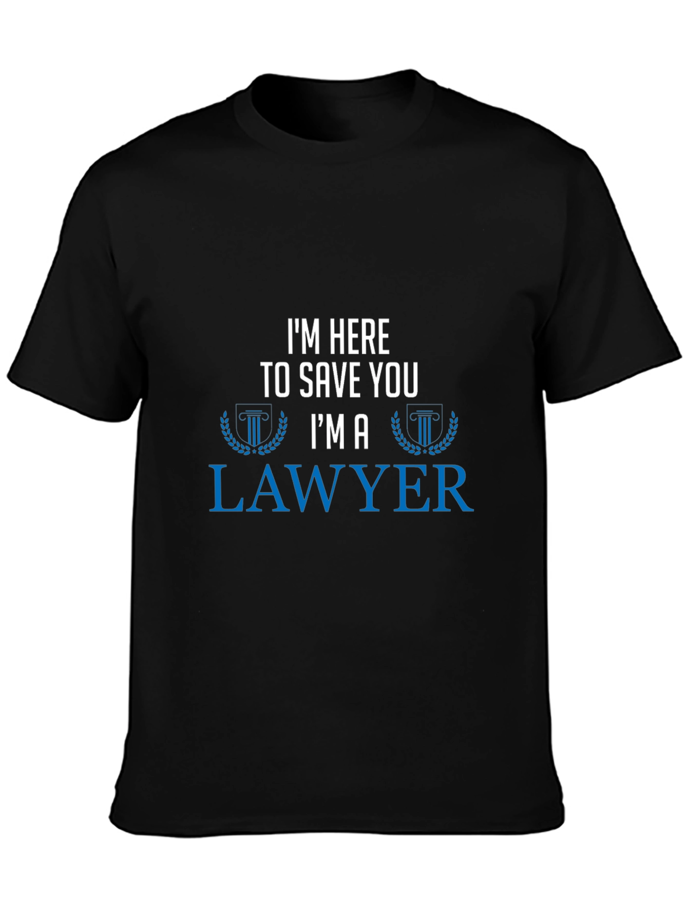 Black Lawyer Humor Graphic T-Shirt view 3