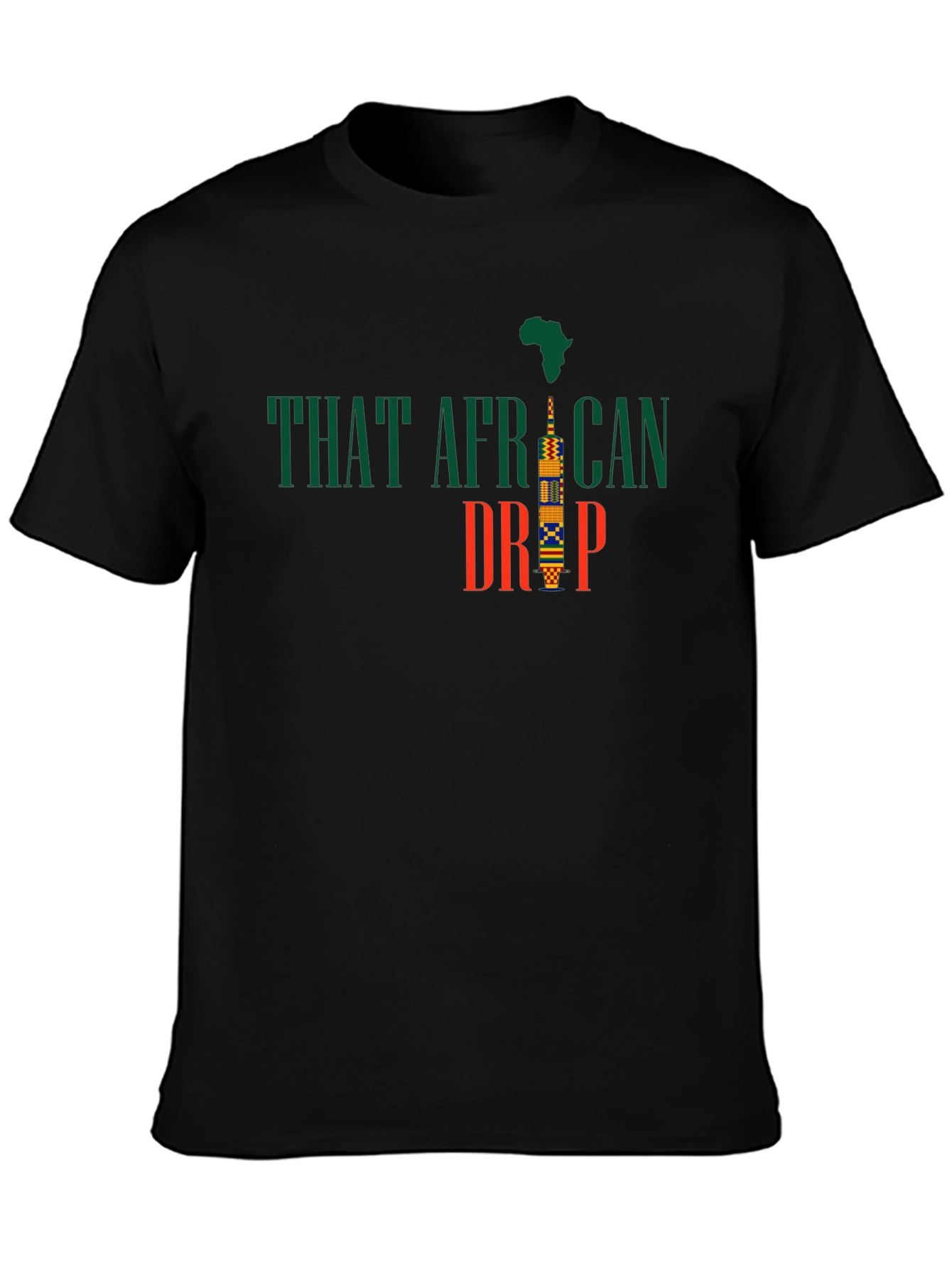 Black That African Drip Graphic T-Shirt view 3
