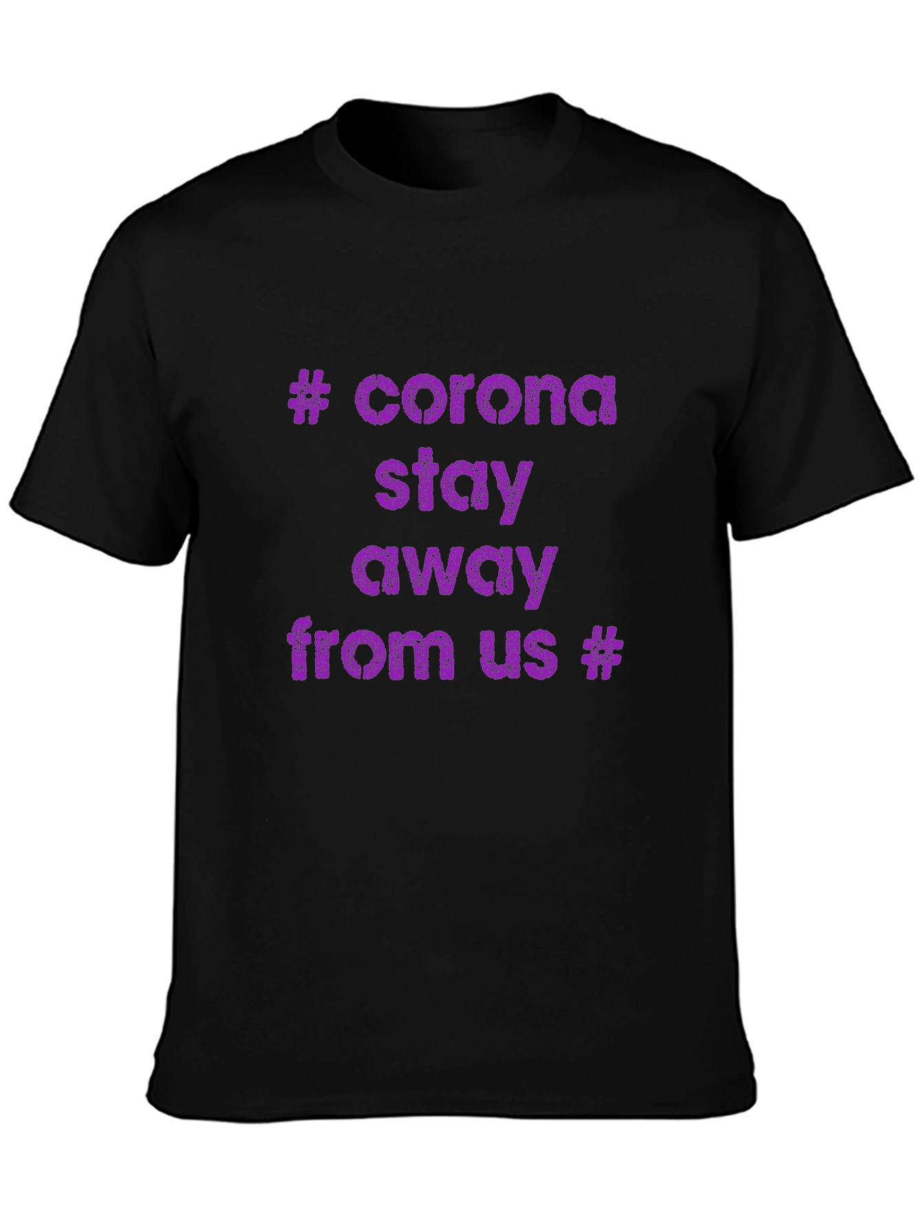 Black Corona Stay Away T-Shirt - Bold Statement Tee view 3