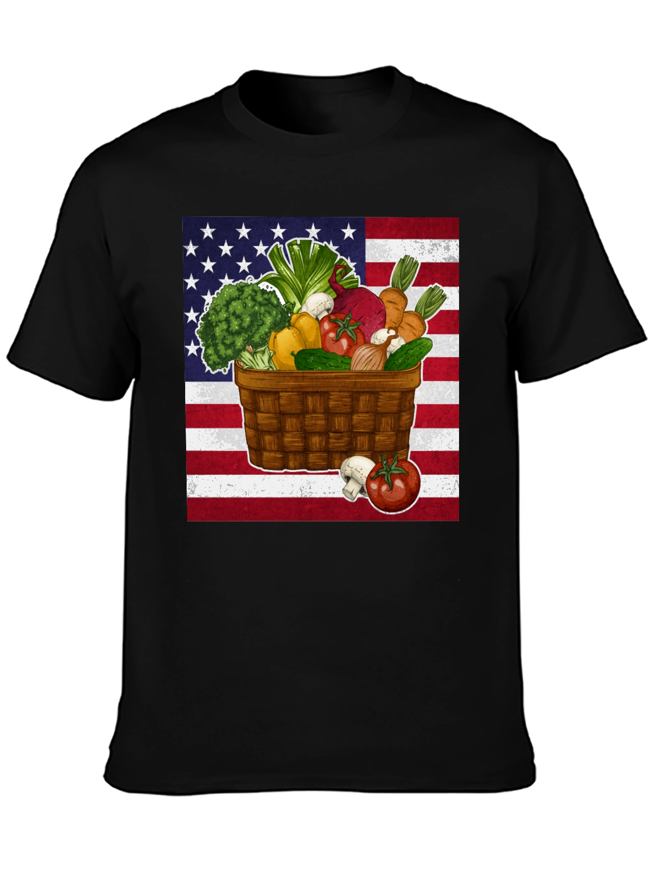 Patriotic Veggie Basket Tee - 3