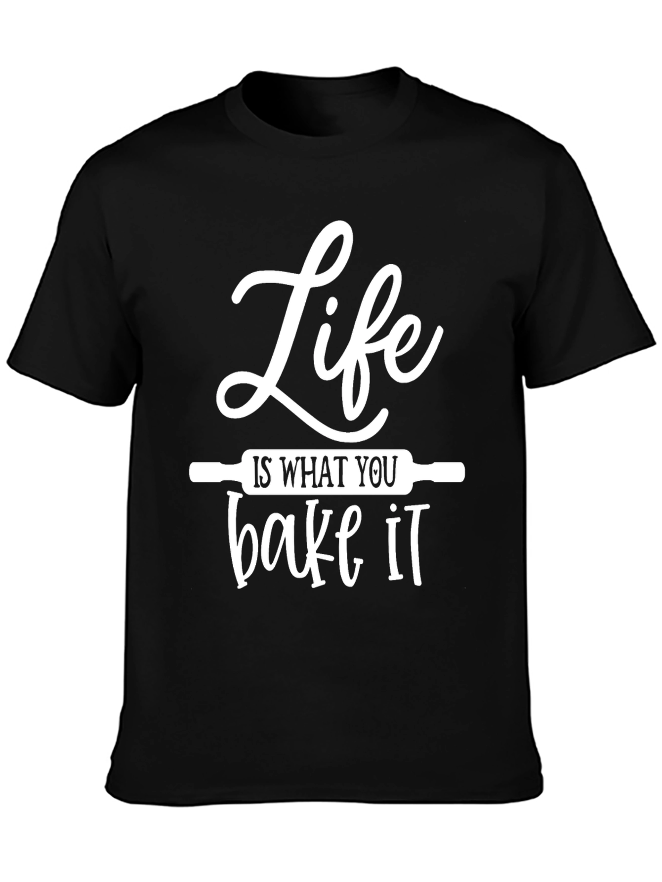 Black Life Is What You Bake It Funny T-Shirt view 3