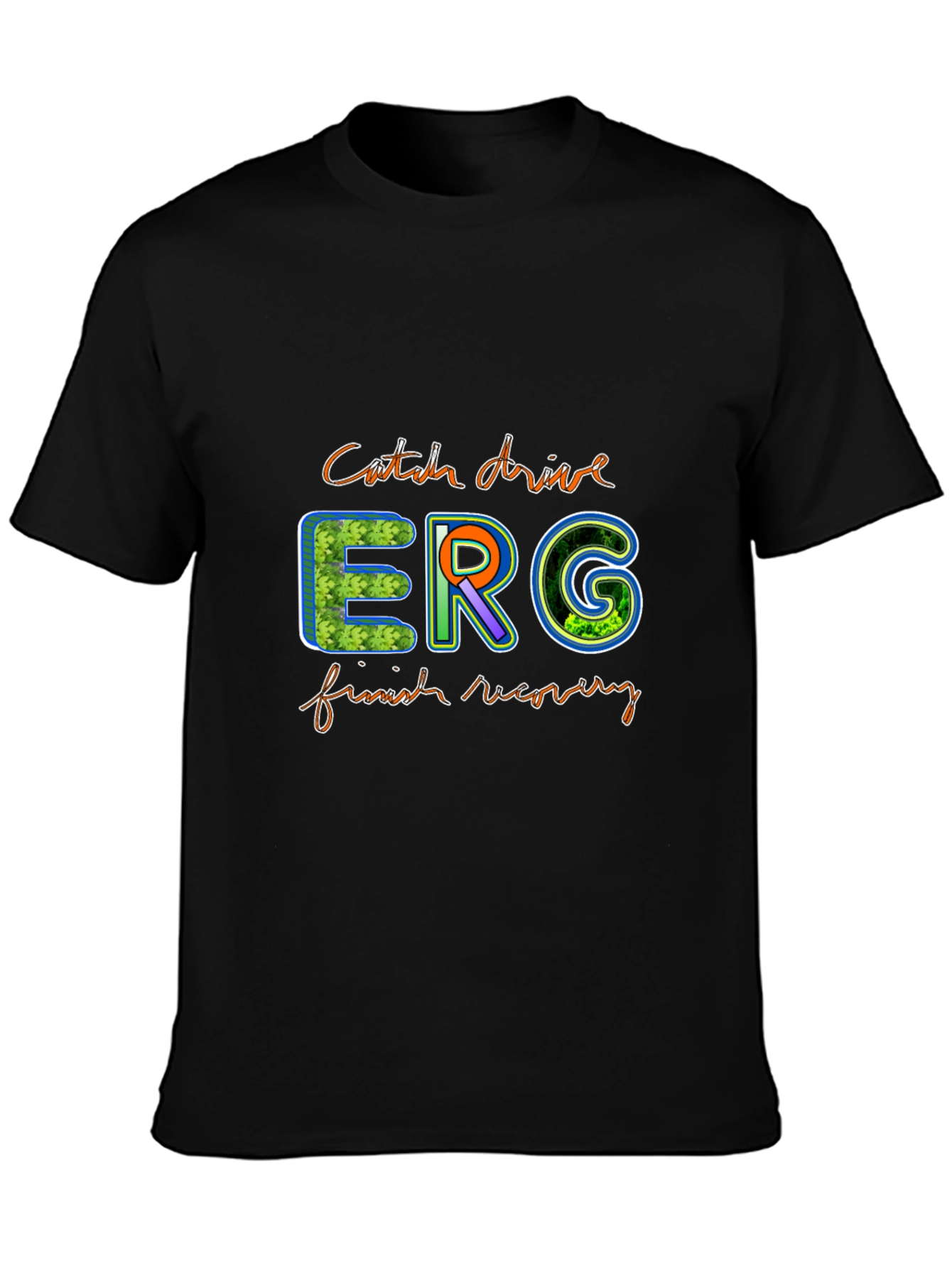 Black Catch Drive ERG Graphic T-Shirt view 3